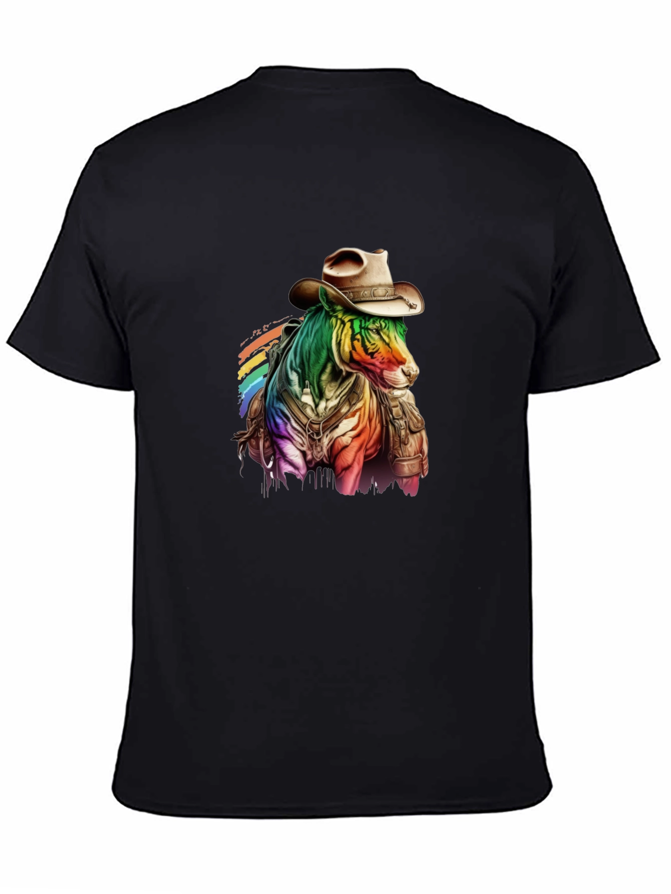 Rainbow Cowboy Horse Graphic Tee