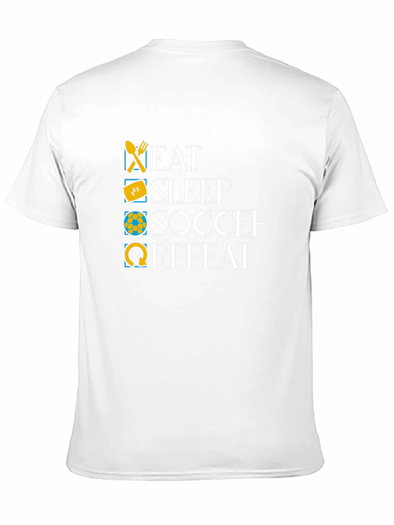 Eat Sleep Soccer Repeat Graphic T-Shirt