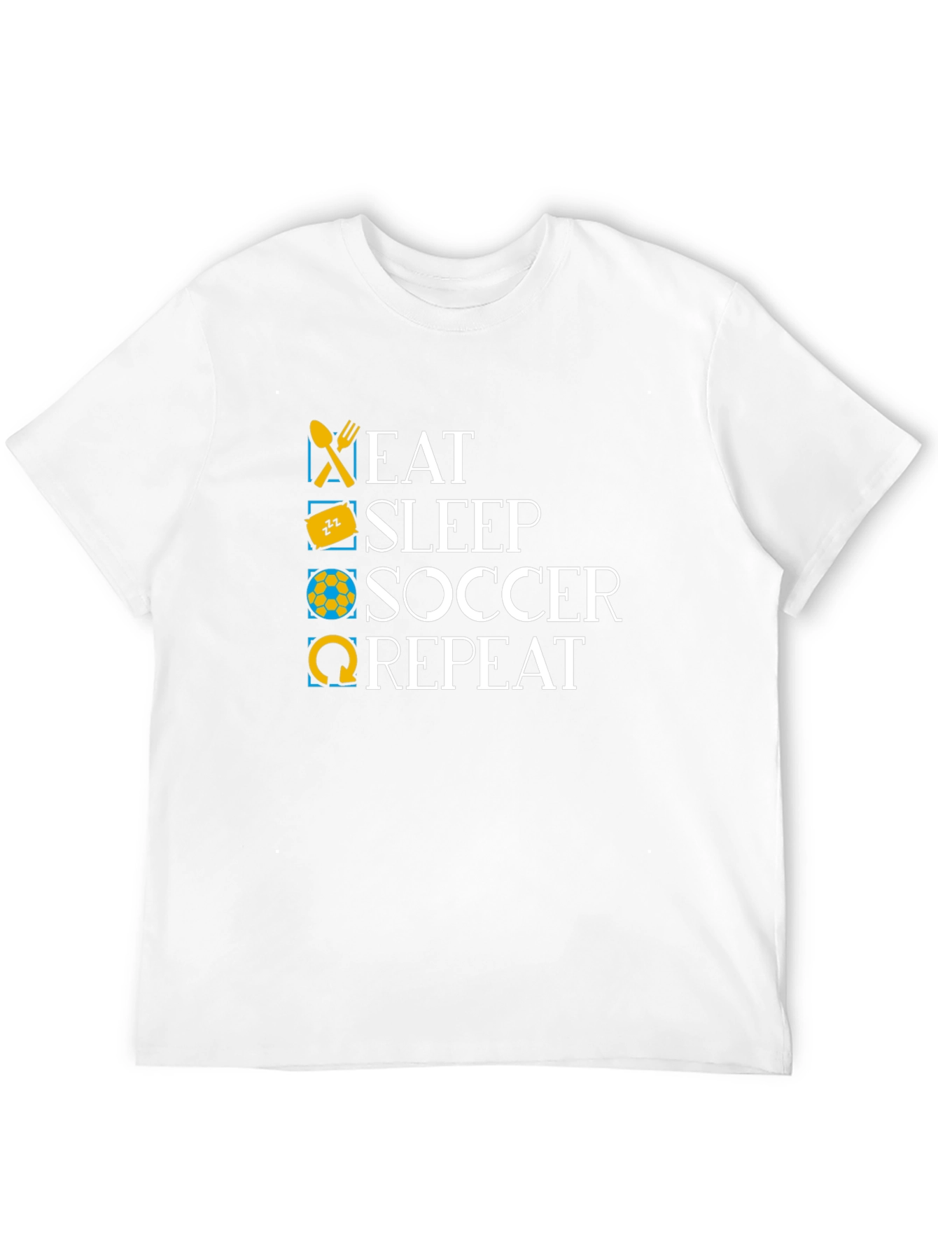 Eat Sleep Soccer Repeat Graphic T-Shirt