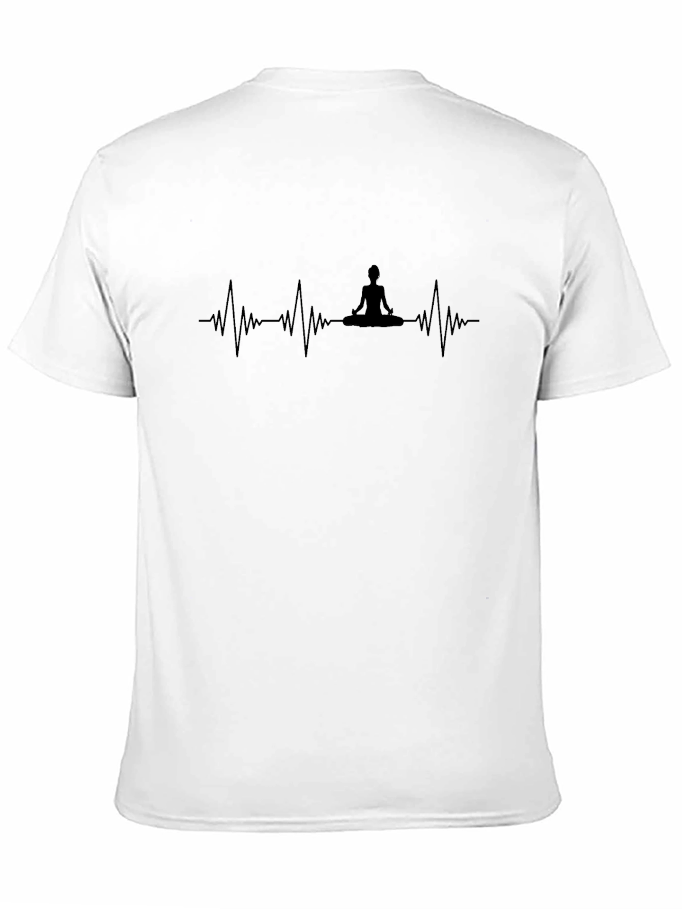 Zen Heartbeat Black T-Shirt - Meditation Life