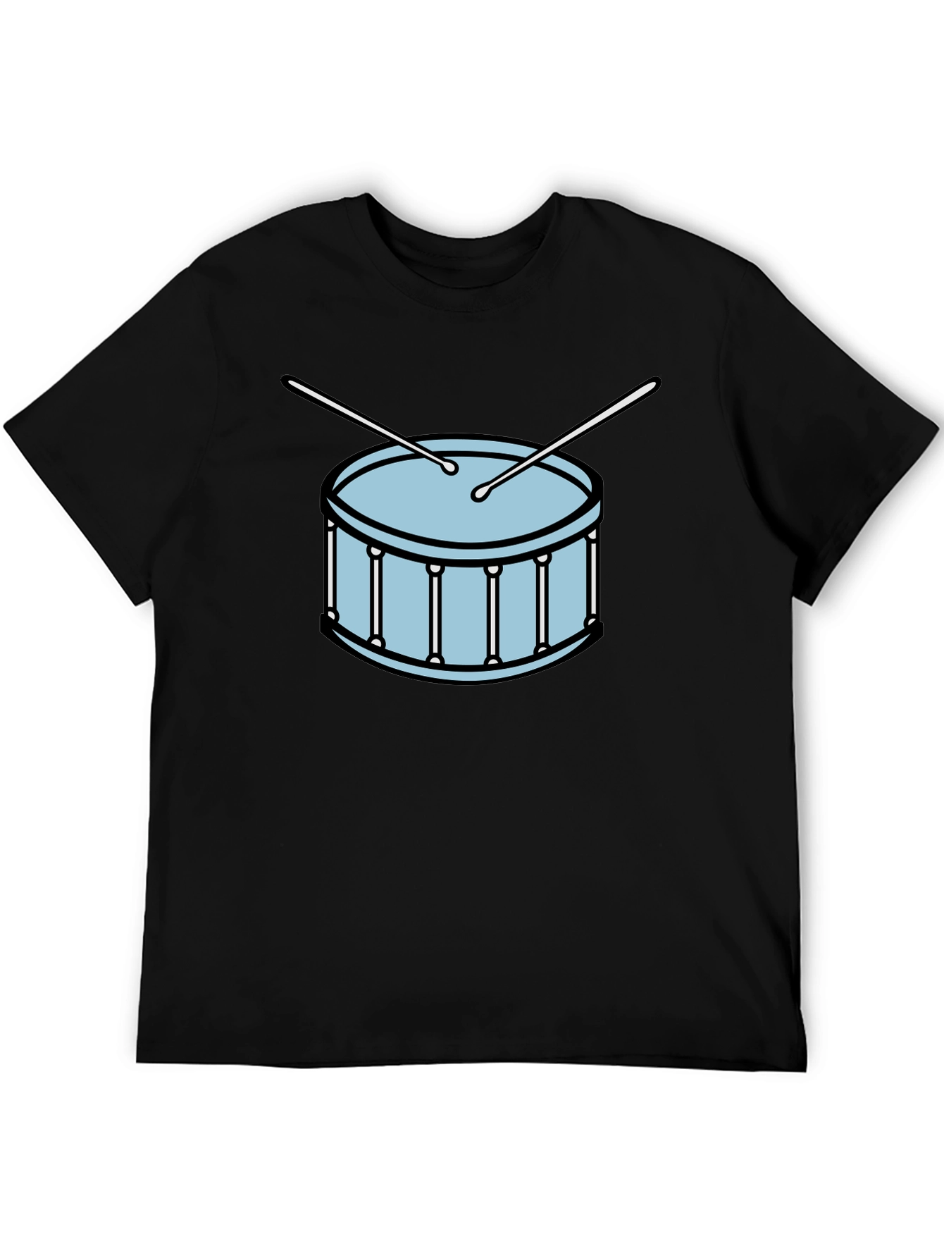 Drum Graphic Black T-Shirt