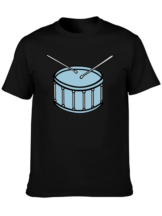 Drum Graphic Black T-Shirt