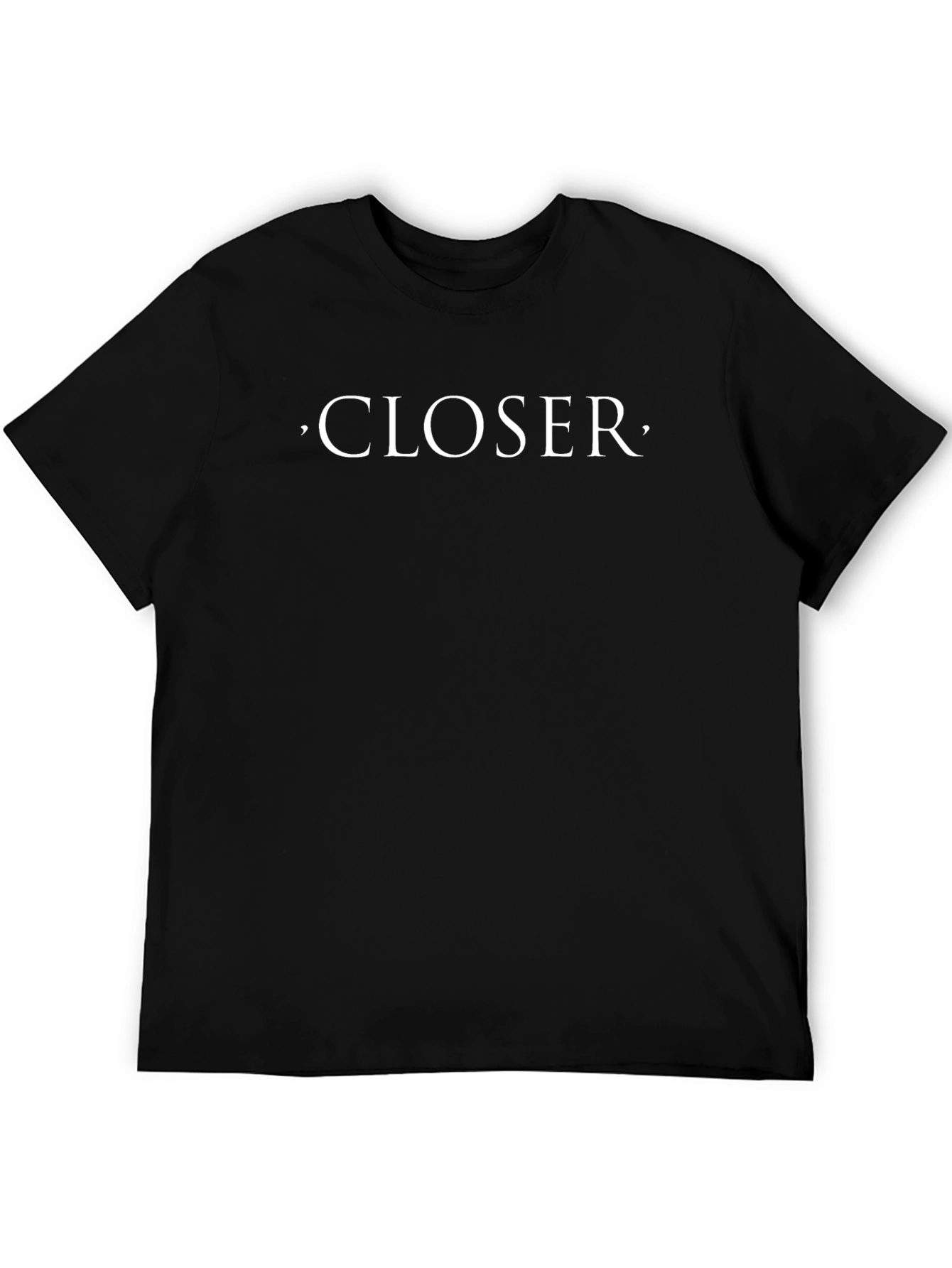 Closer Black Graphic Tee - Modern Casual Shirt