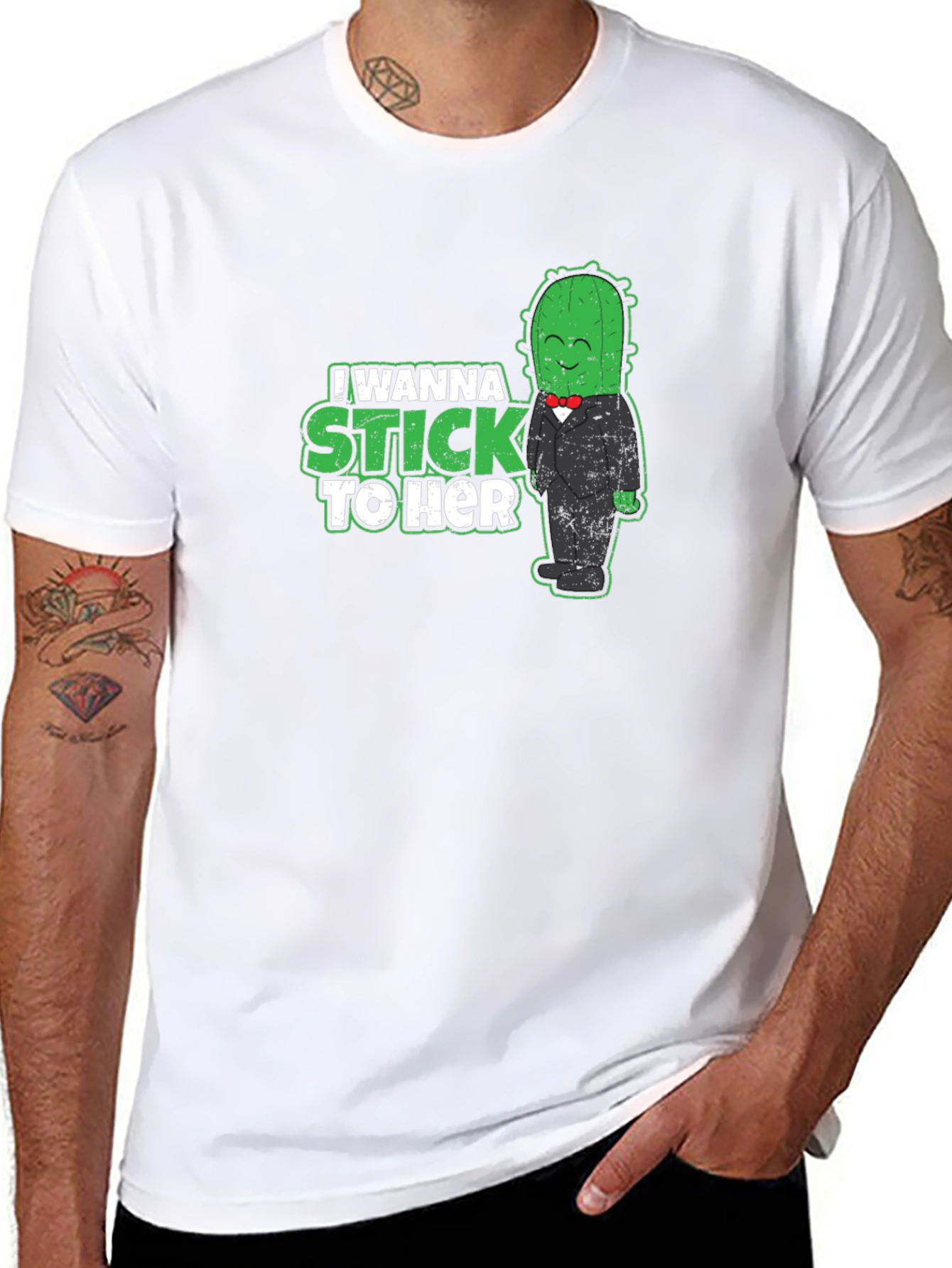 I Wanna Stick To Her - Cactus T-Shirt