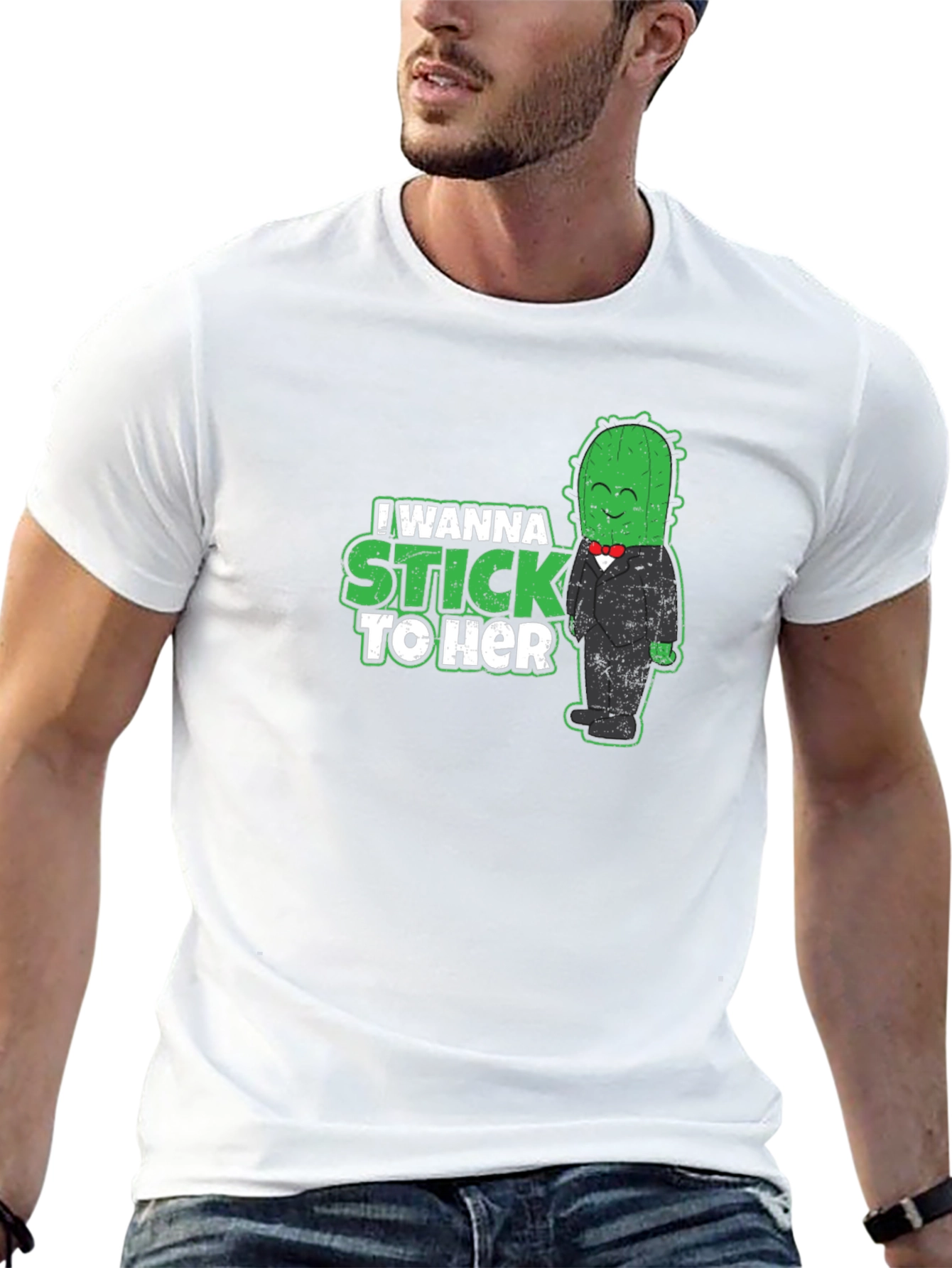 I Wanna Stick To Her - Cactus T-Shirt