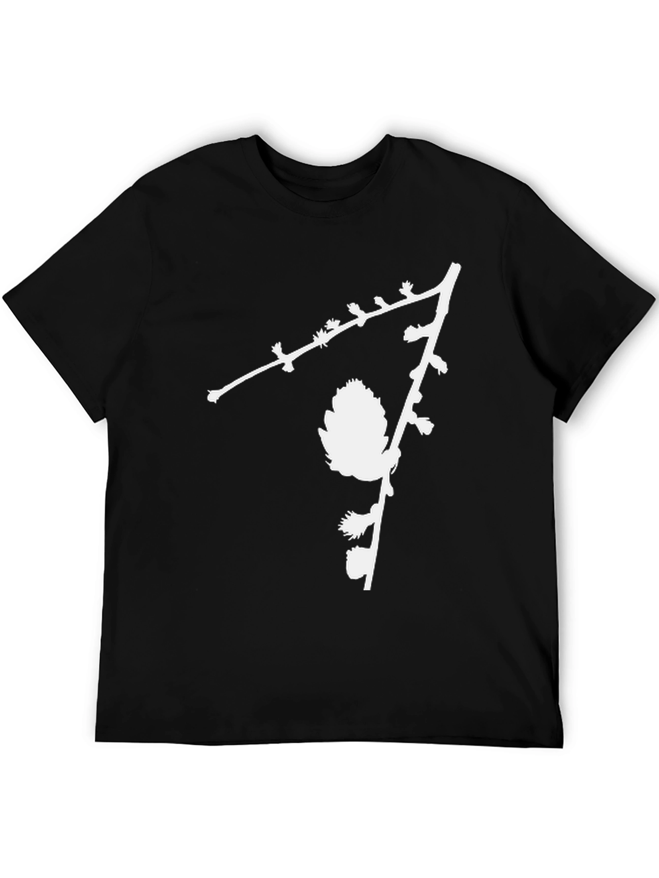 Nature Inspired Black Graphic Tee
