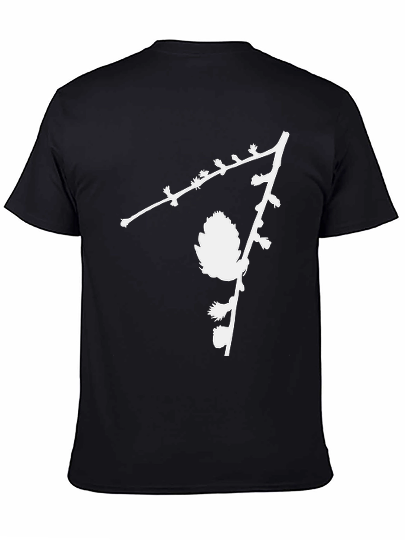 Nature Inspired Black Graphic Tee
