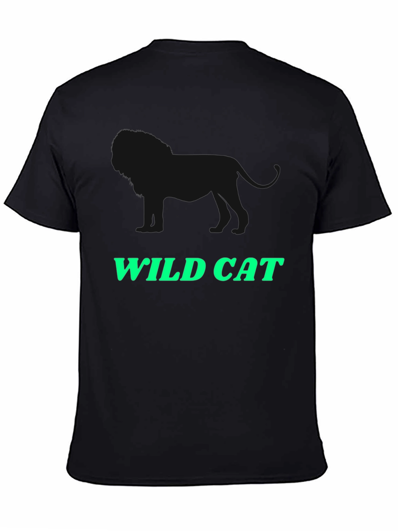 Wild Cat Graphic Tee - Black