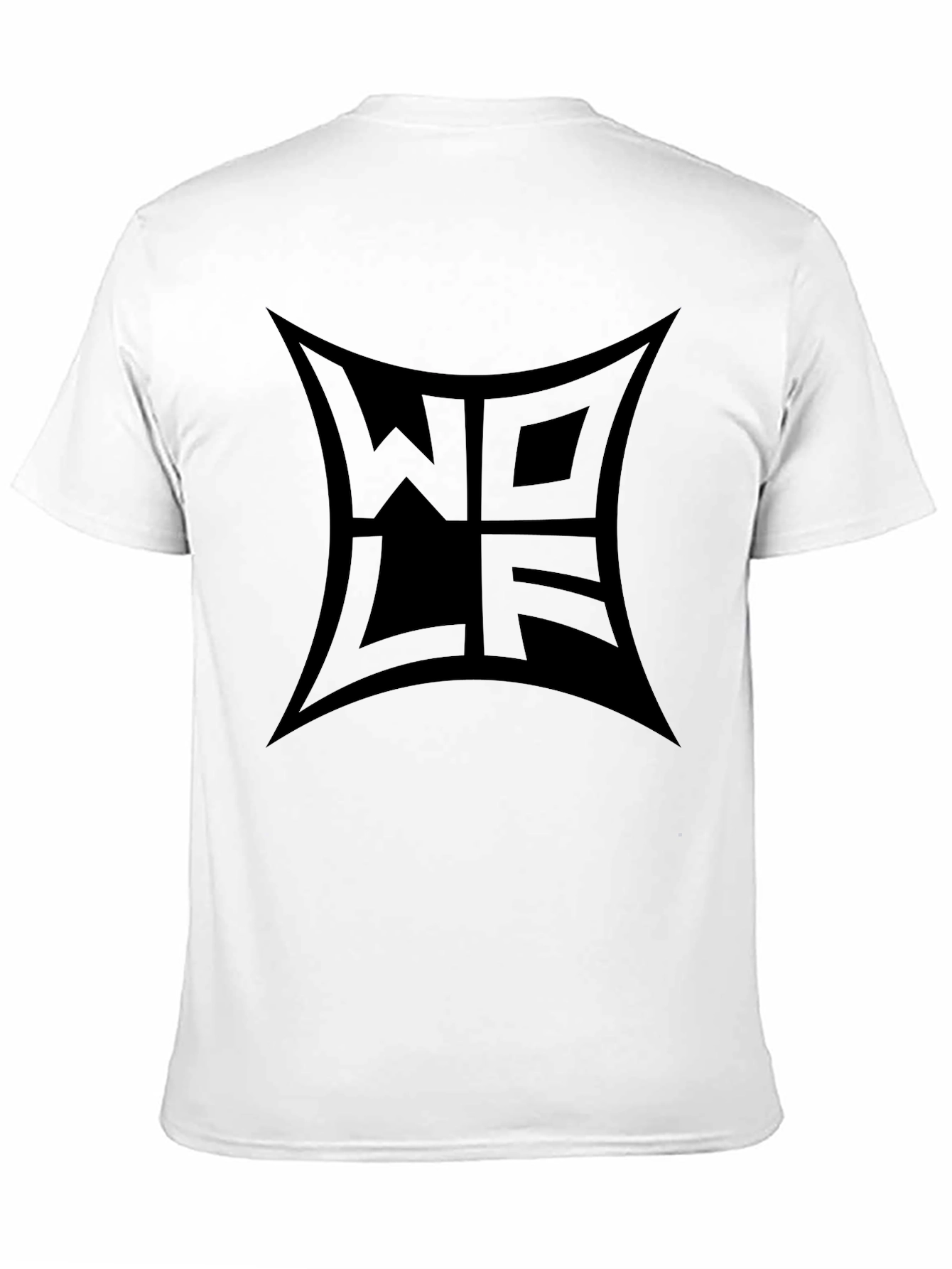 WOLF Graphic Print Black T-Shirt - Stylish Mens Tee