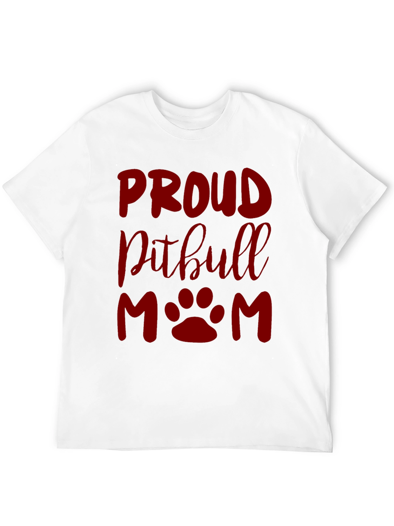 Proud Pitbull Mom Graphic T-Shirt