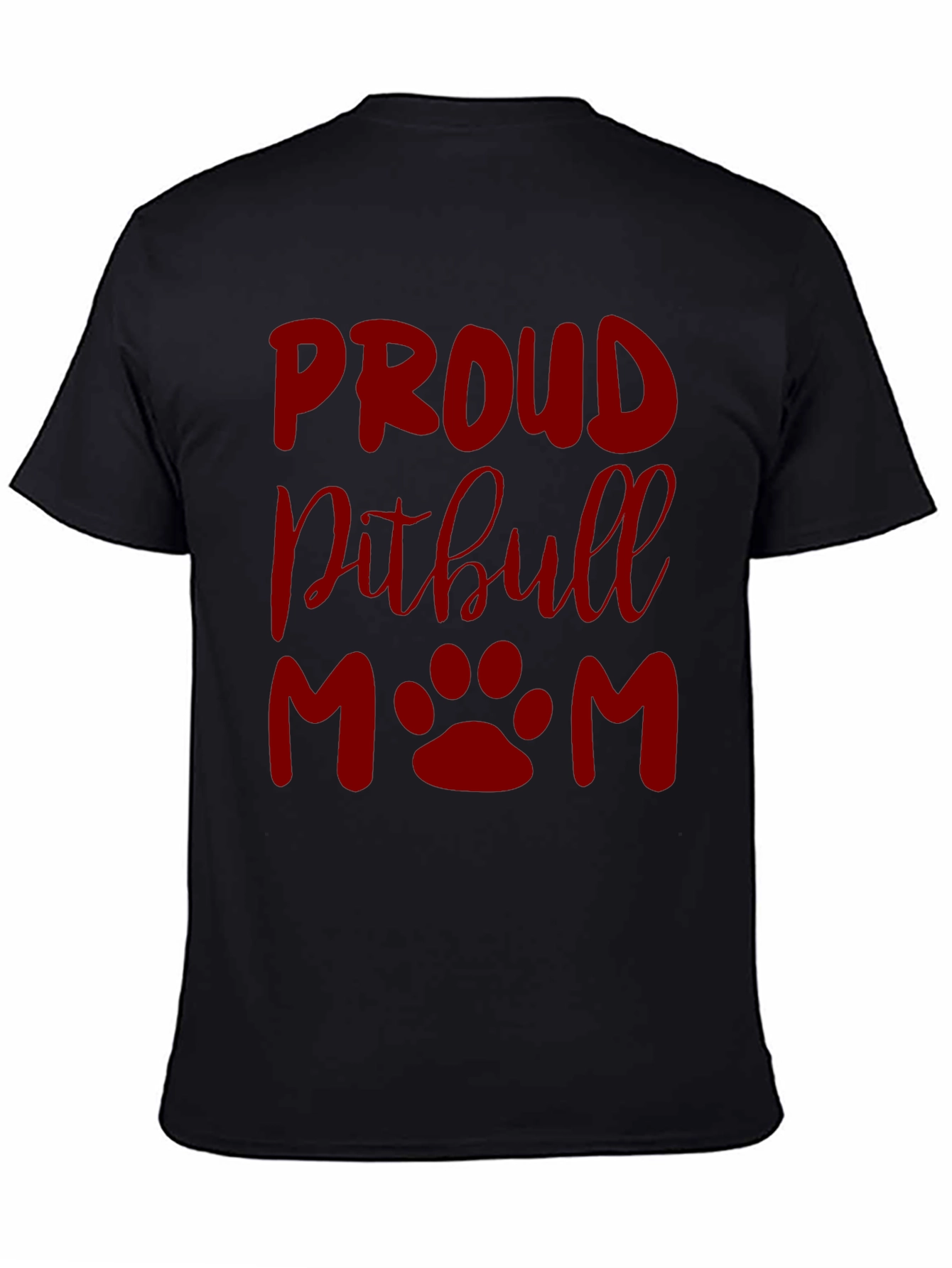 Proud Pitbull Mom Graphic T-Shirt