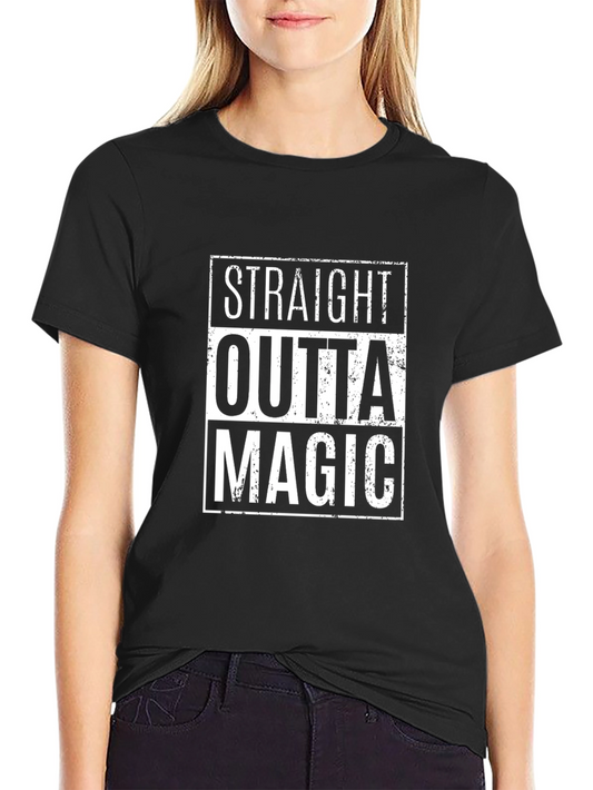 Straight Outta Magic Graphic T-Shirt - Classic Black