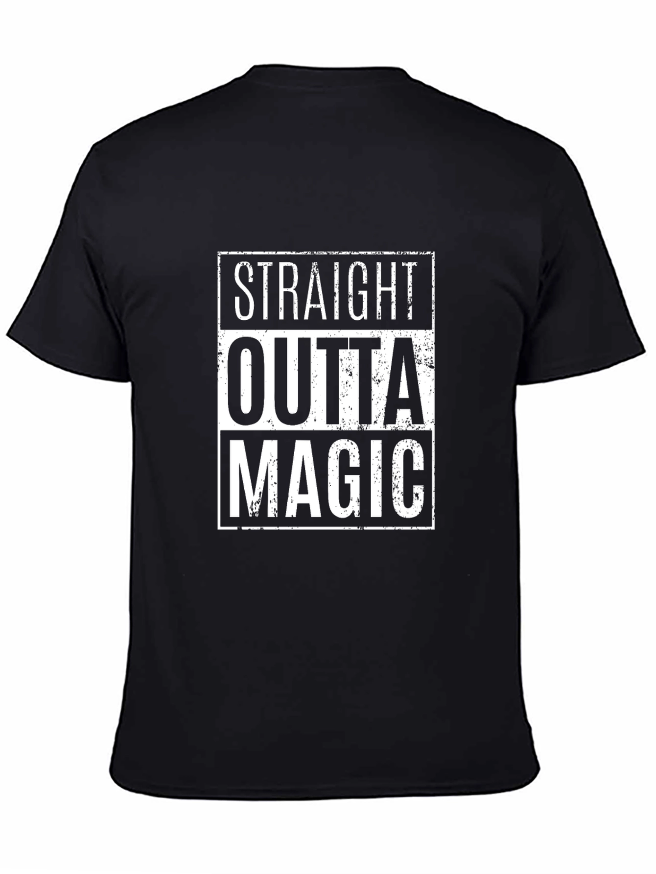 Straight Outta Magic Graphic T-Shirt - Classic Black