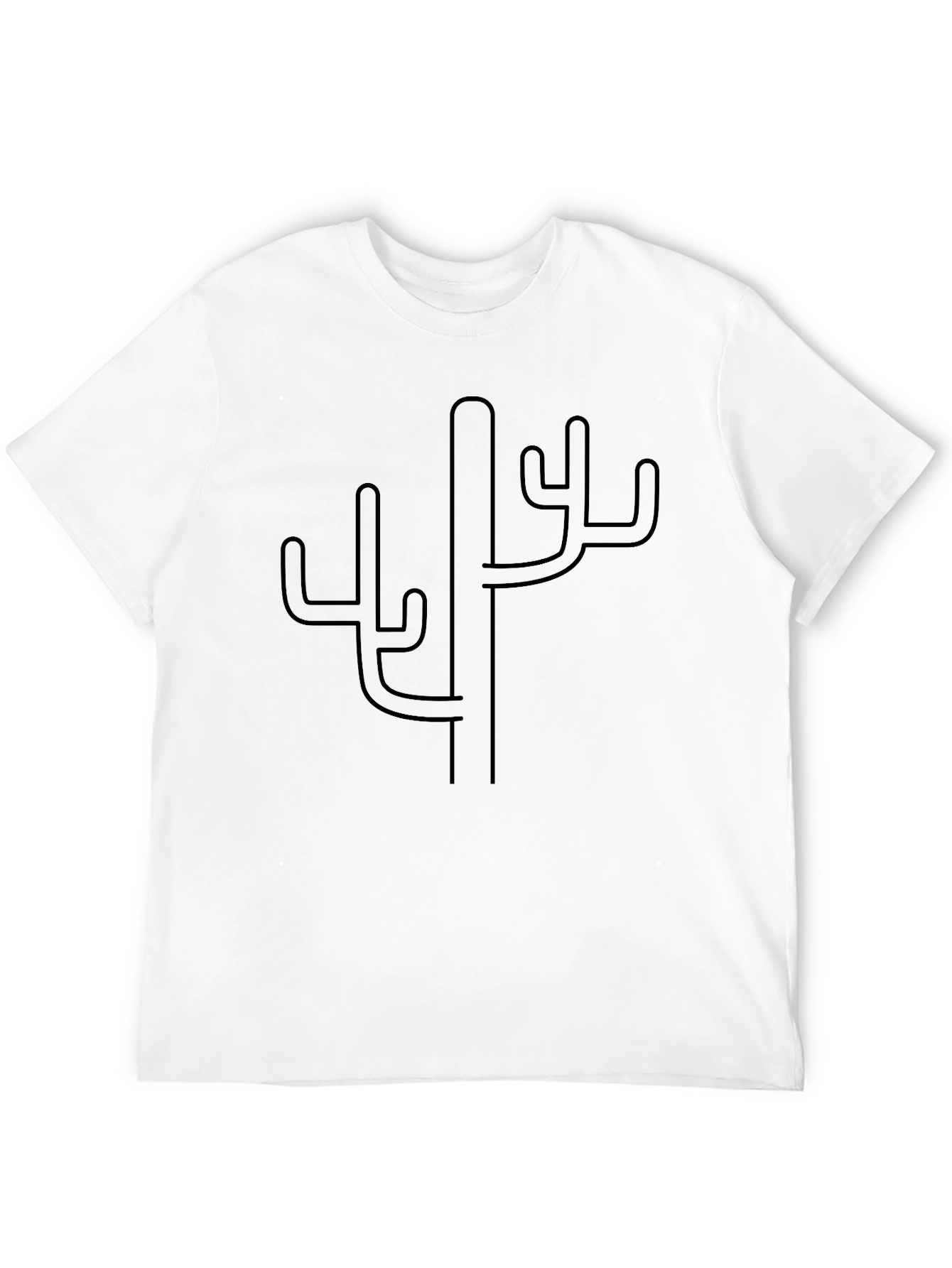 Cactus Graphic Black T-Shirt - Desert Style