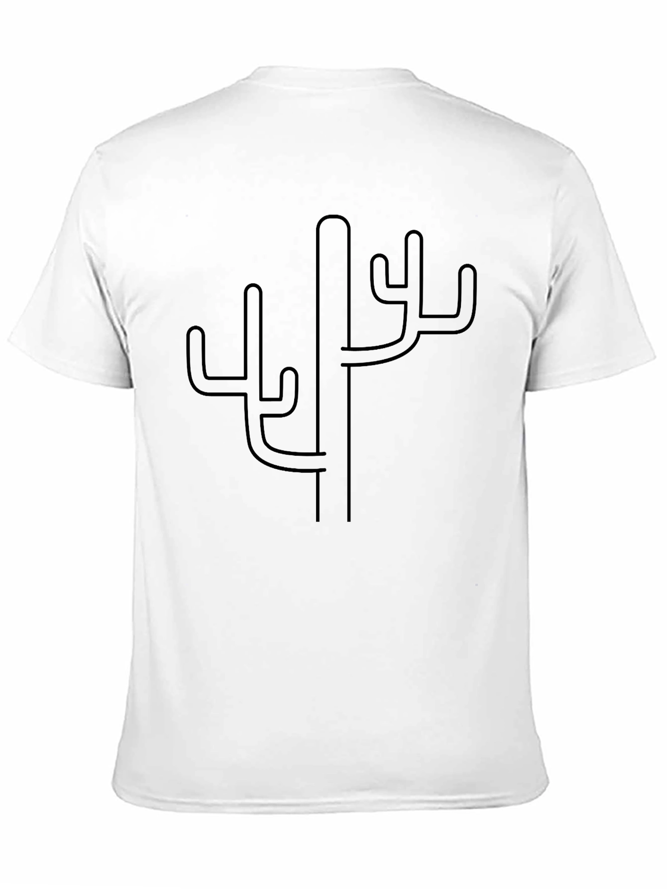 Cactus Graphic Black T-Shirt - Desert Style