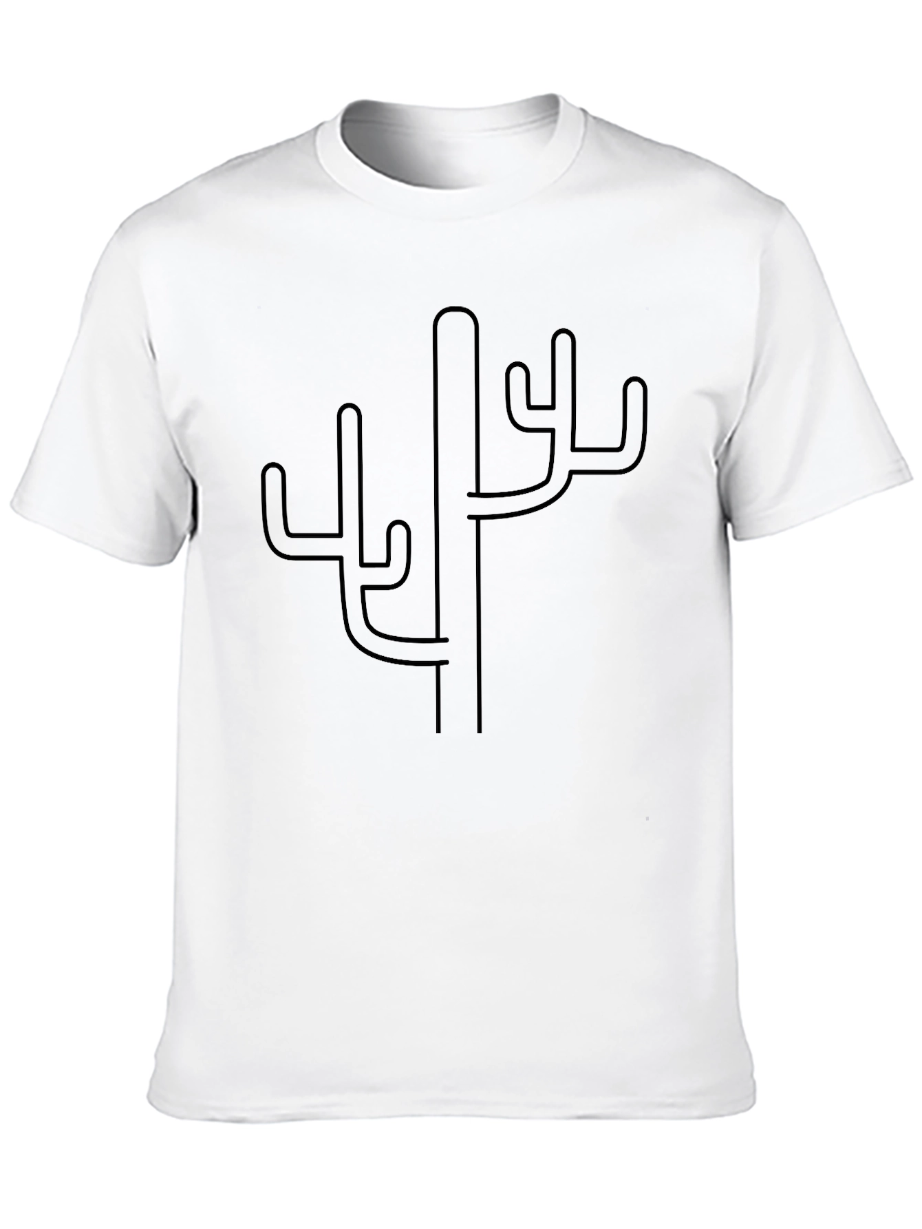 Cactus Graphic Black T-Shirt - Desert Style
