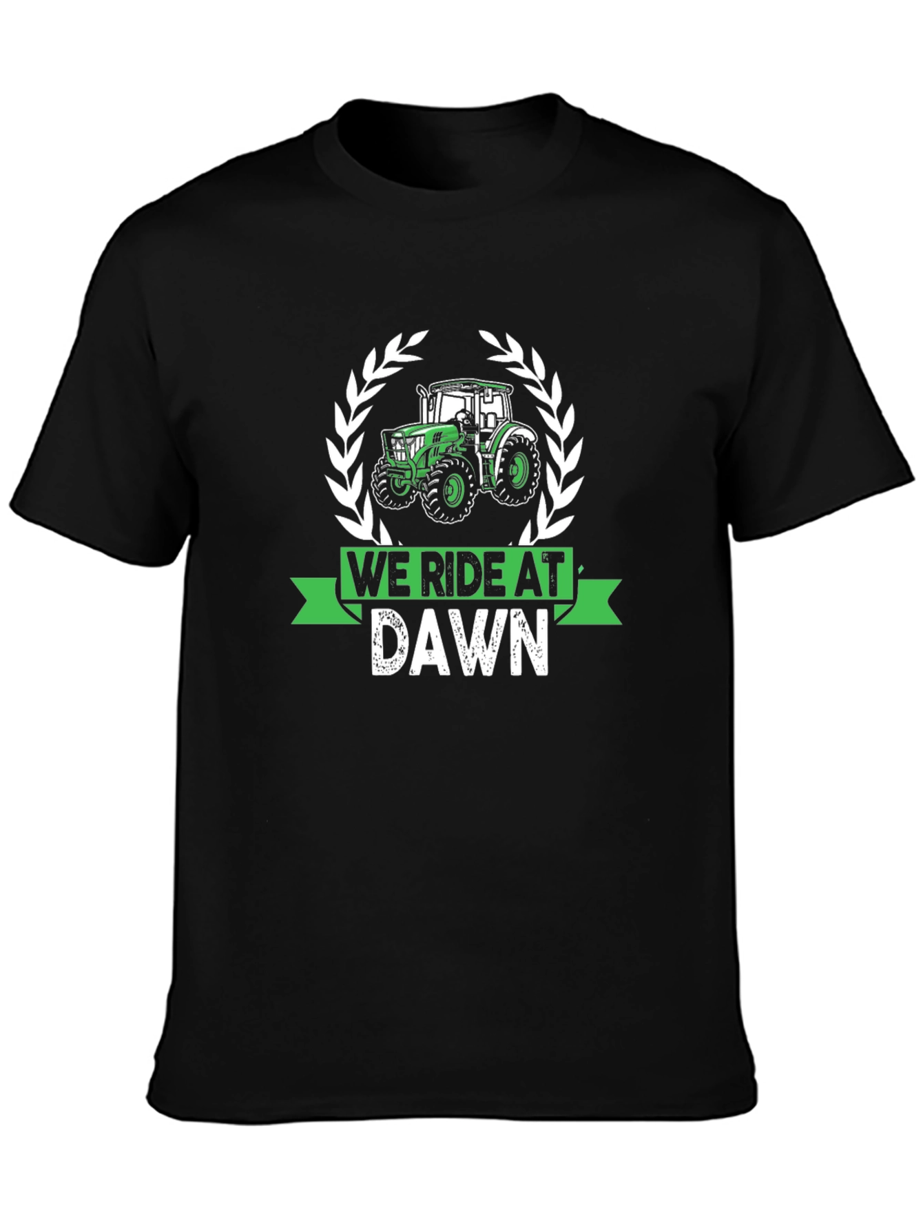 We Ride At Dawn Tractor Graphic Tee