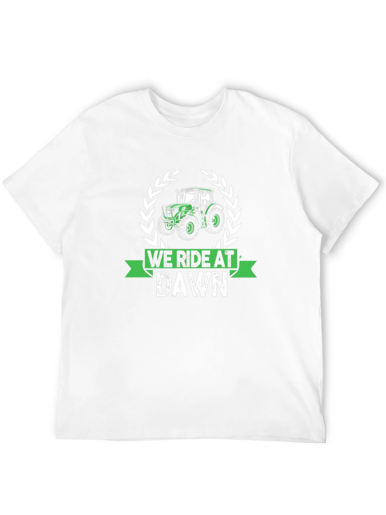 We Ride At Dawn Tractor Graphic Tee