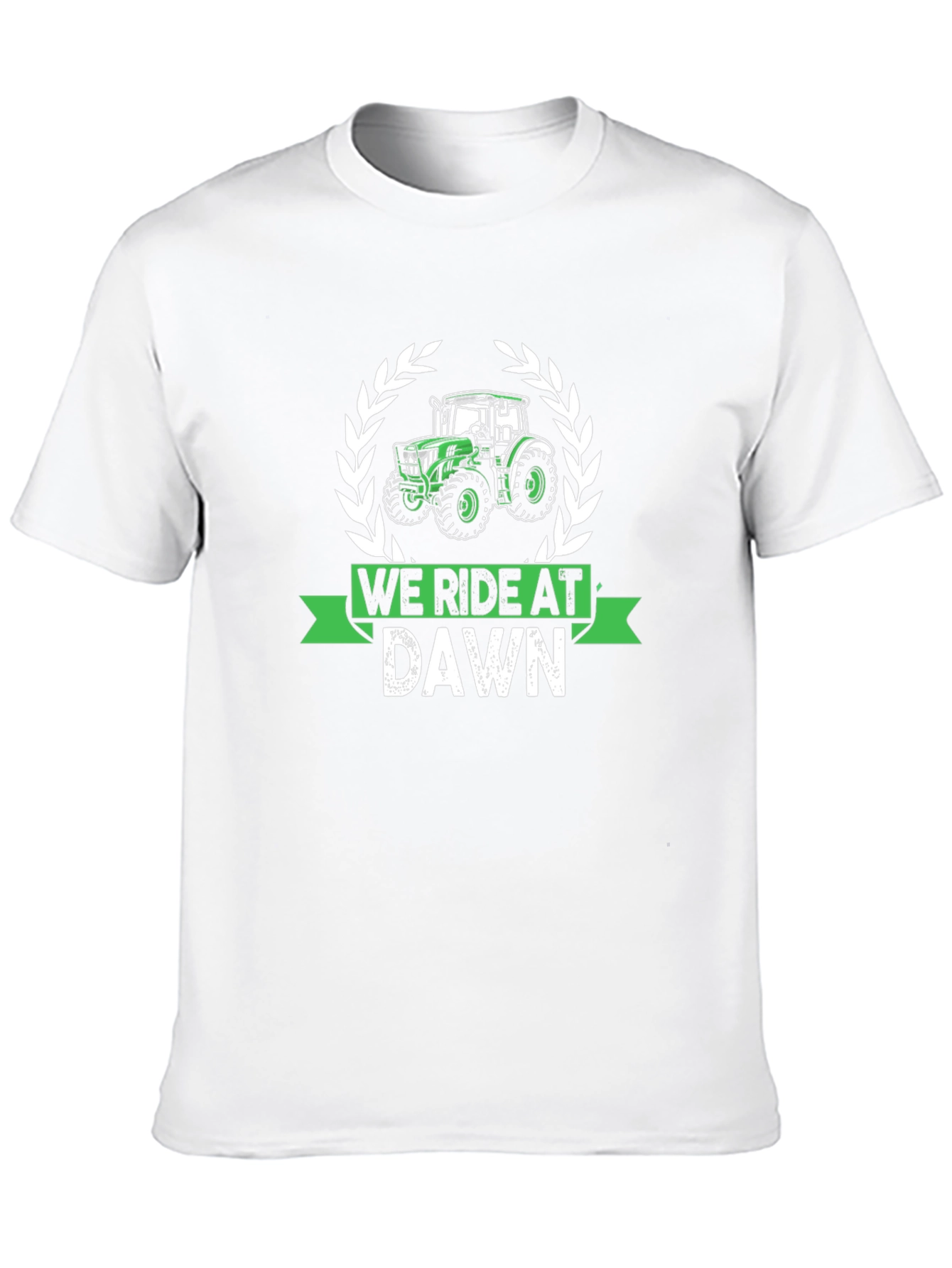 We Ride At Dawn Tractor Graphic Tee