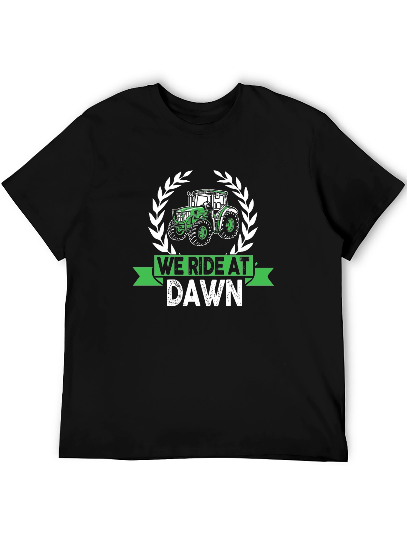 We Ride At Dawn Tractor Graphic Tee