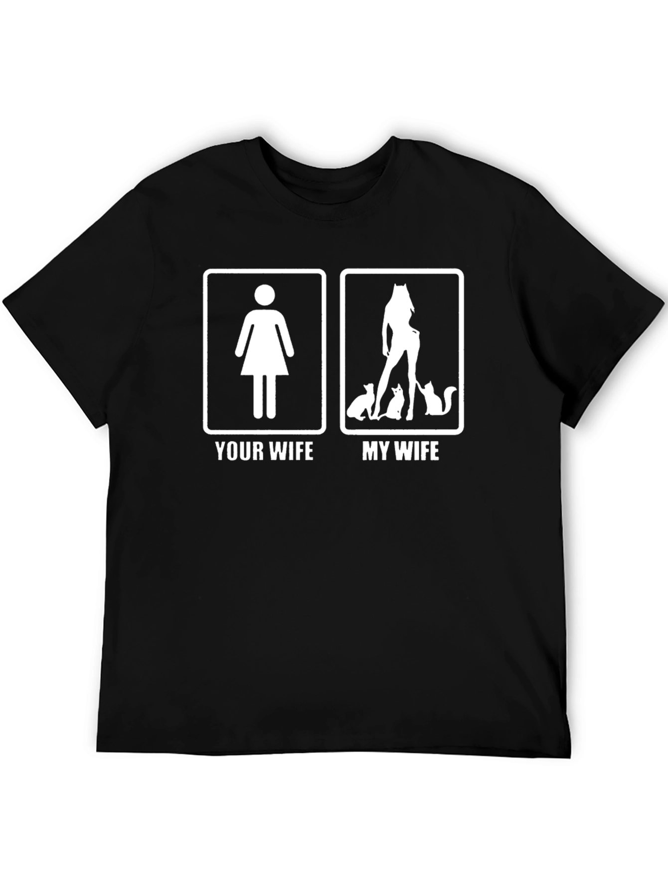Humorous Your Wife vs. My Wife Graphic Tee