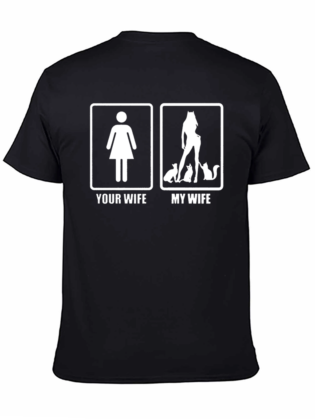Humorous Your Wife vs. My Wife Graphic Tee