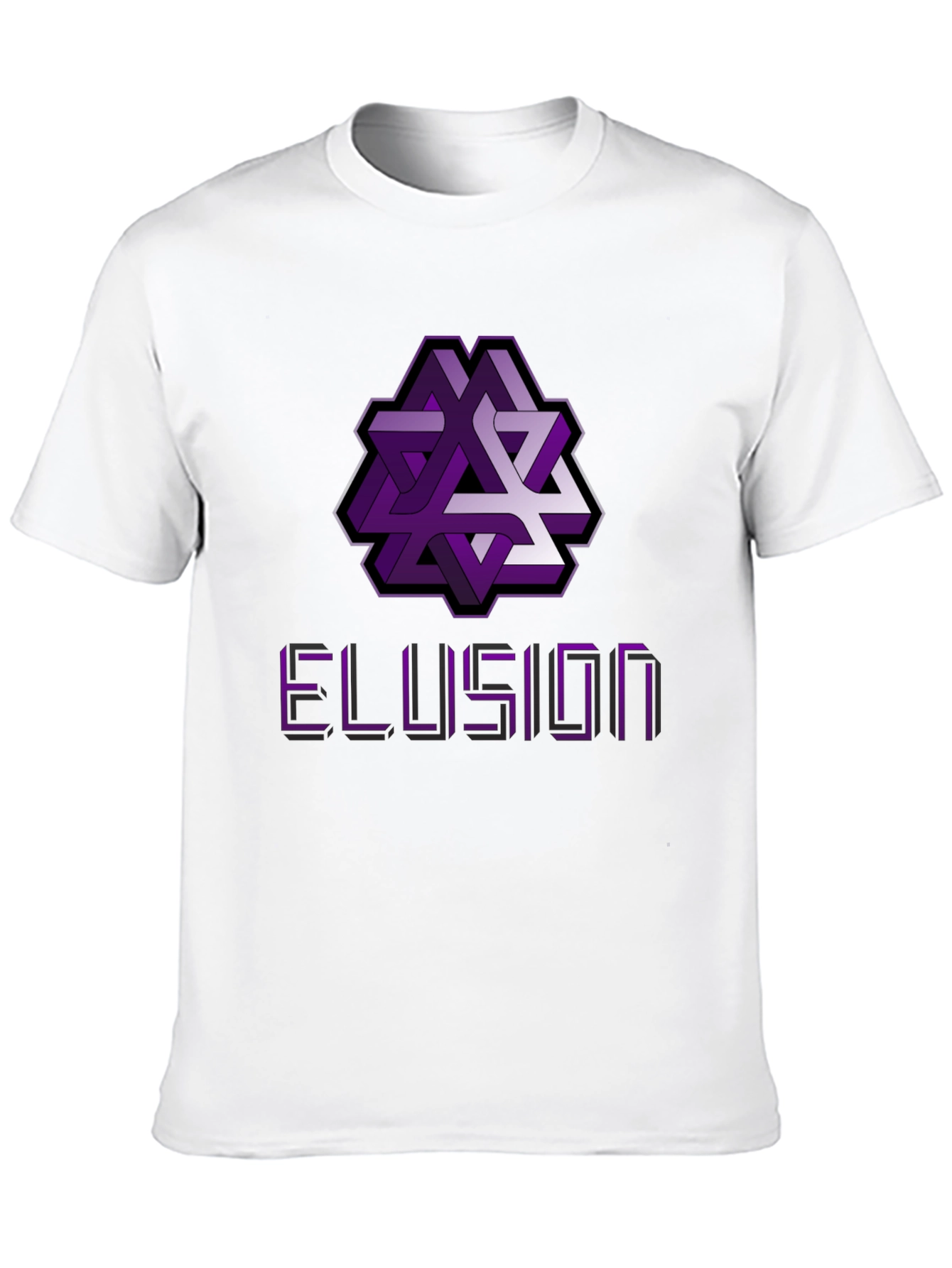 Optical Illusion Graphic Tee - Abstract Geometric Design Shirt