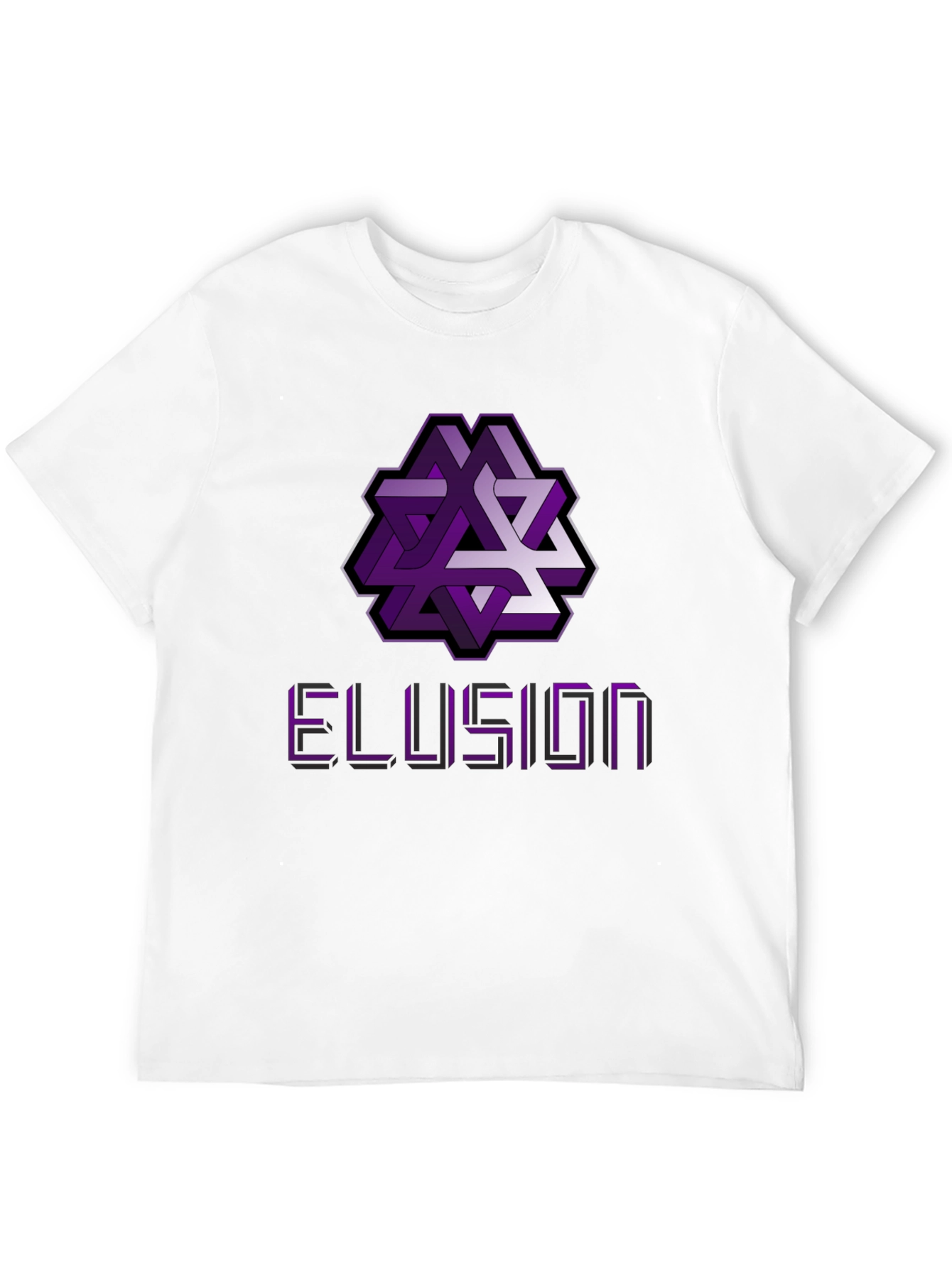 Optical Illusion Graphic Tee - Abstract Geometric Design Shirt
