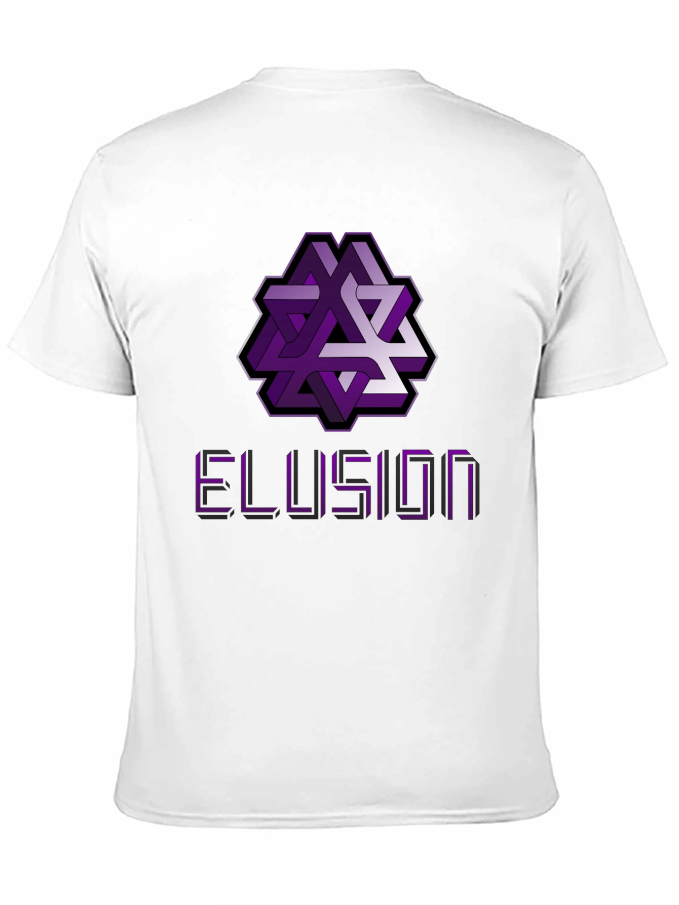 Optical Illusion Graphic Tee - Abstract Geometric Design Shirt