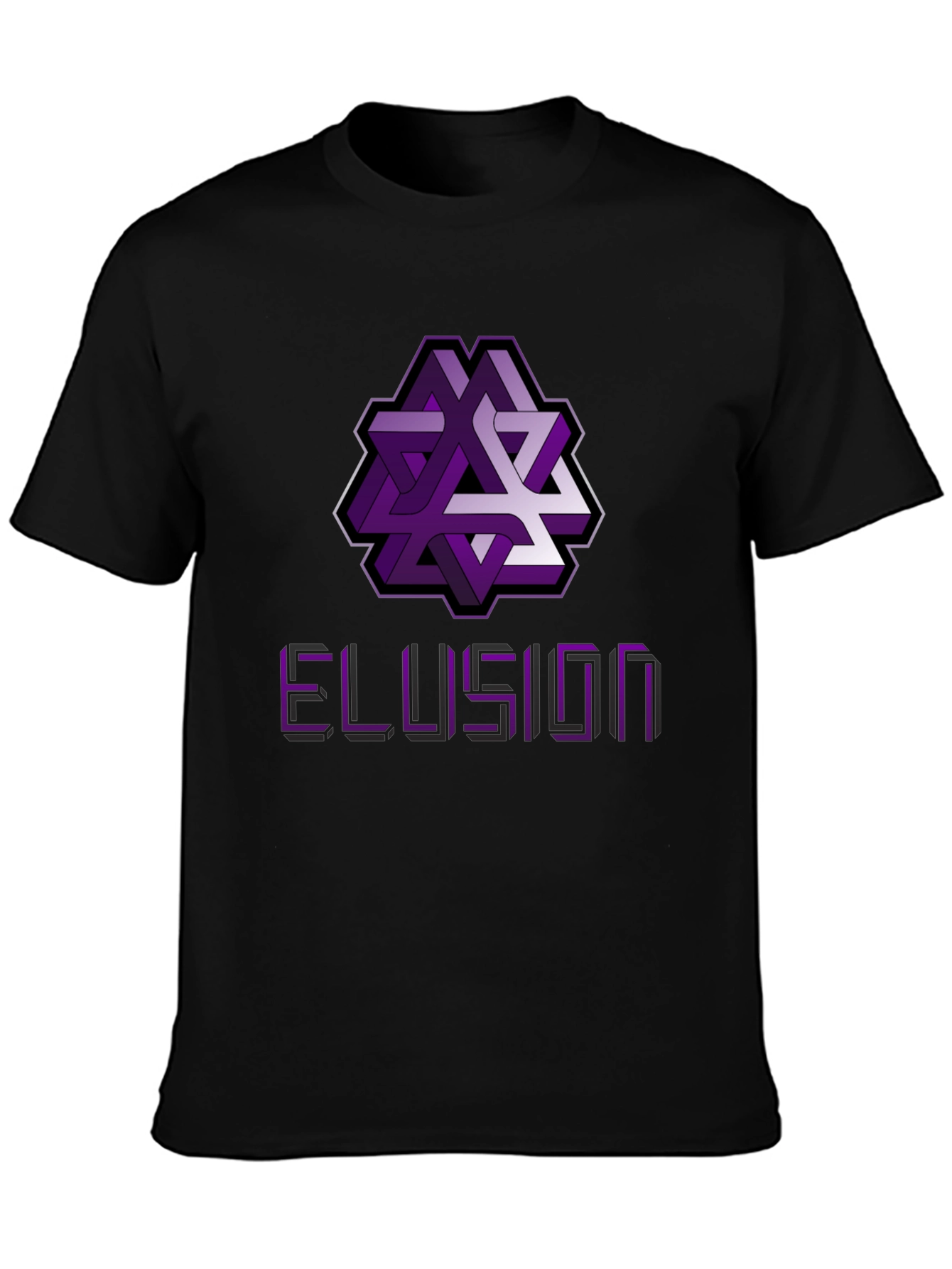 Optical Illusion Graphic Tee - Abstract Geometric Design Shirt