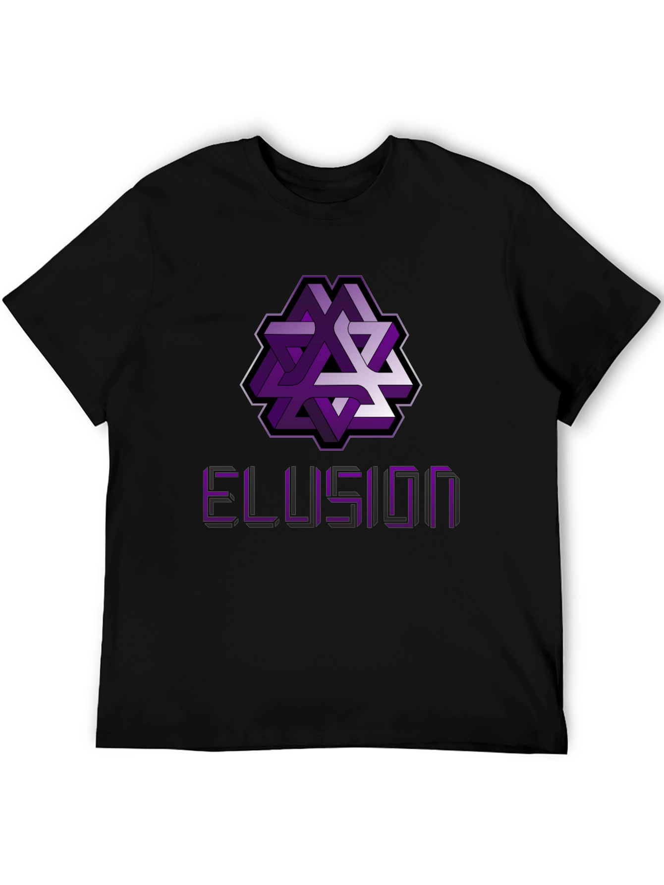 Optical Illusion Graphic Tee - Abstract Geometric Design Shirt