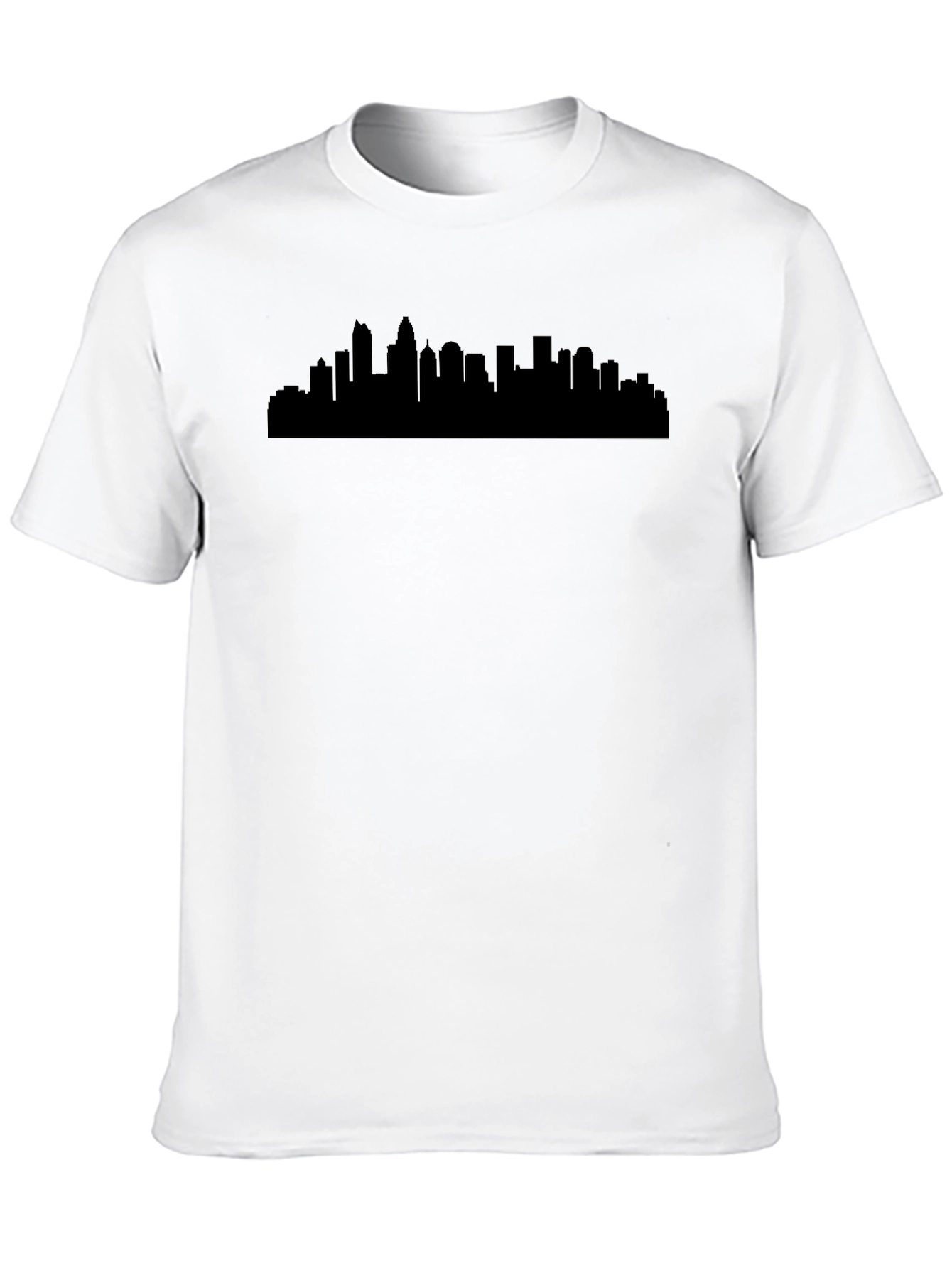Cityscape Silhouette Black T-Shirt