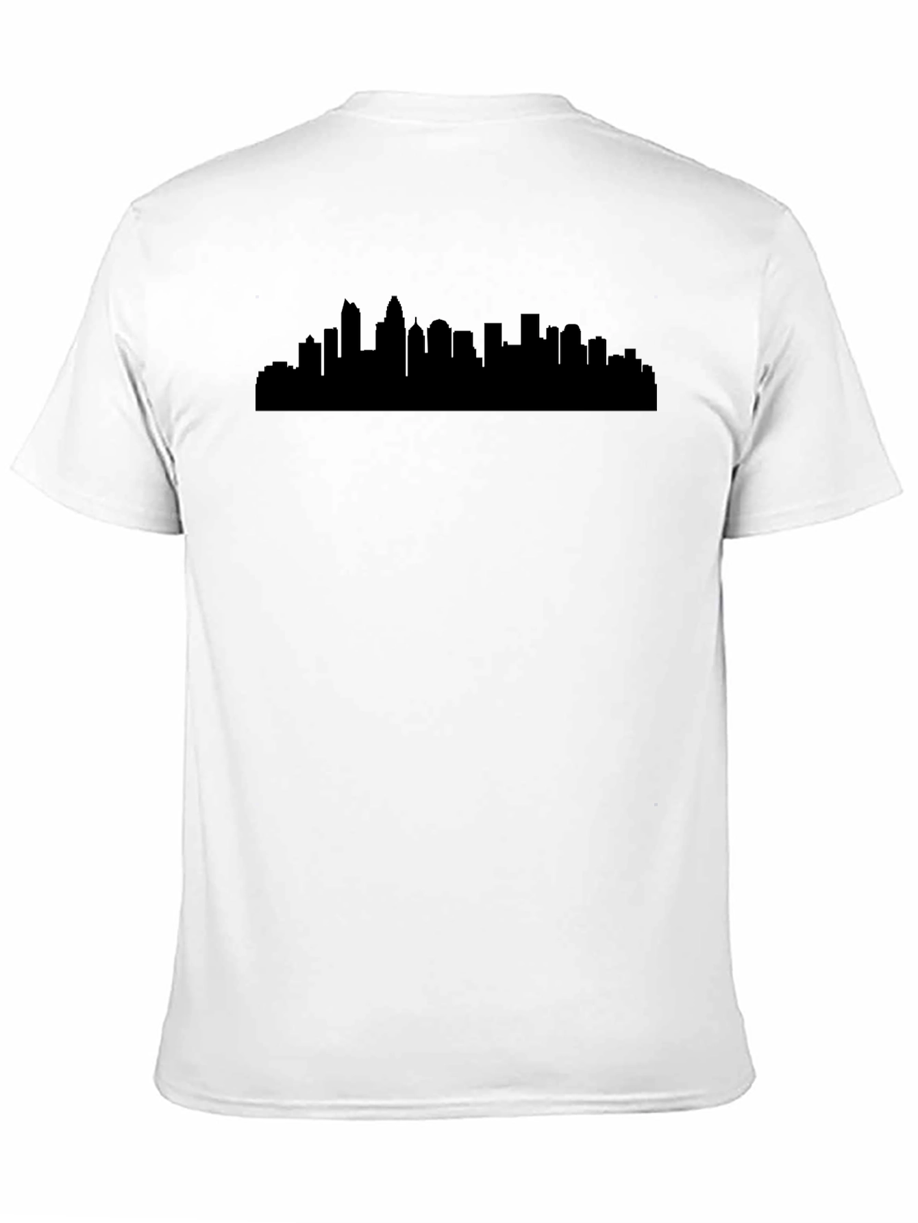Cityscape Silhouette Black T-Shirt