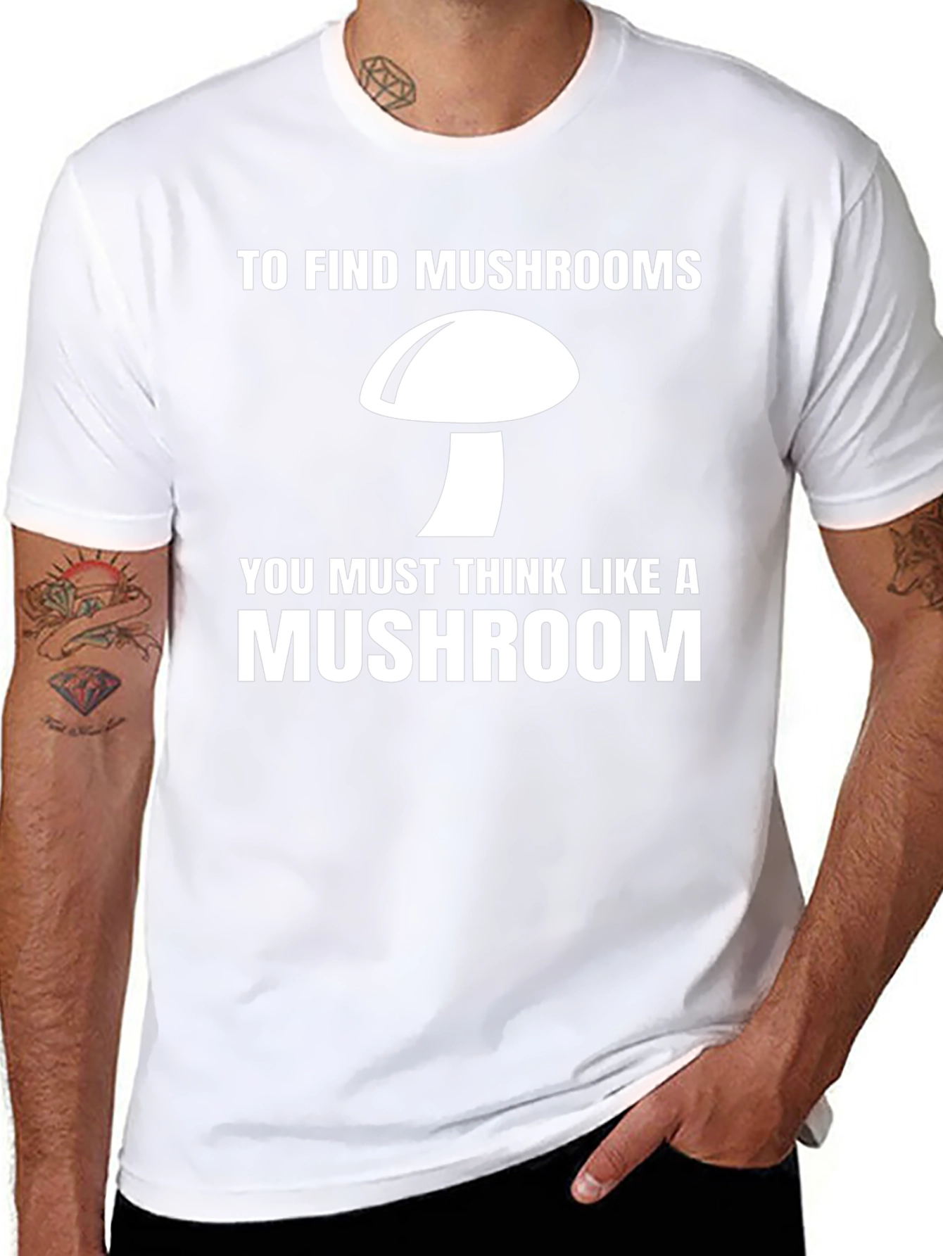 Think Like a Mushroom Graphic Tee