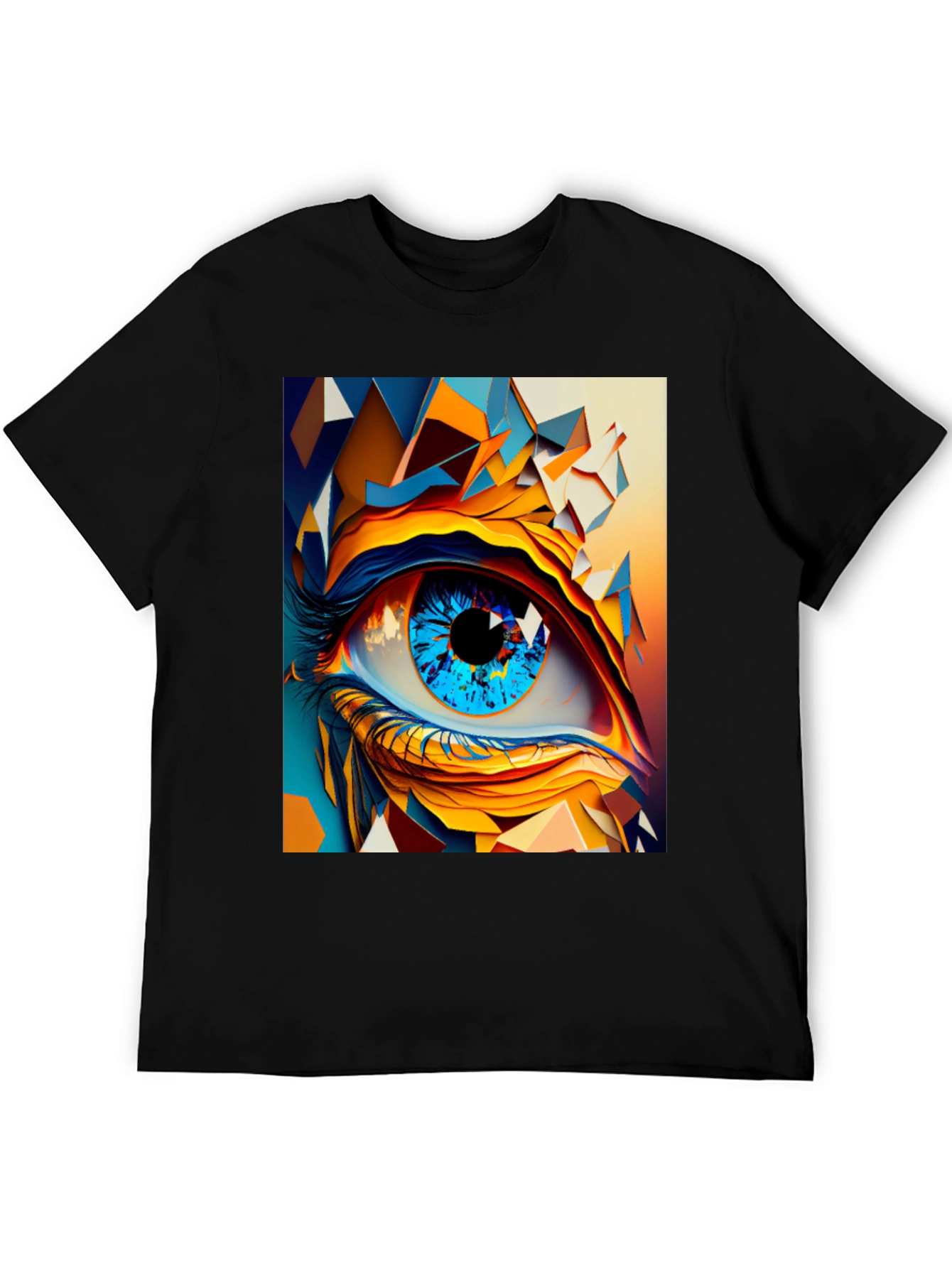 Abstract Eye Graphic T-Shirt - Stylish Unisex Tee