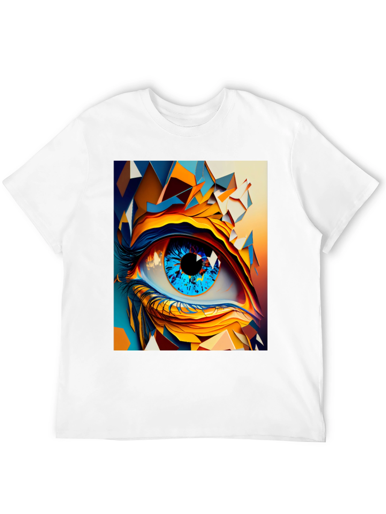 Abstract Eye Graphic T-Shirt - Stylish Unisex Tee