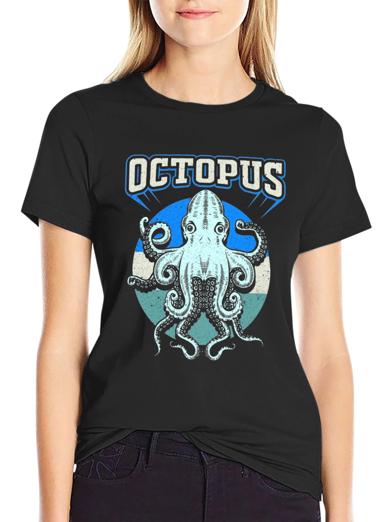 Octopus Graphic T-Shirt - Cool Ocean Creature Tee