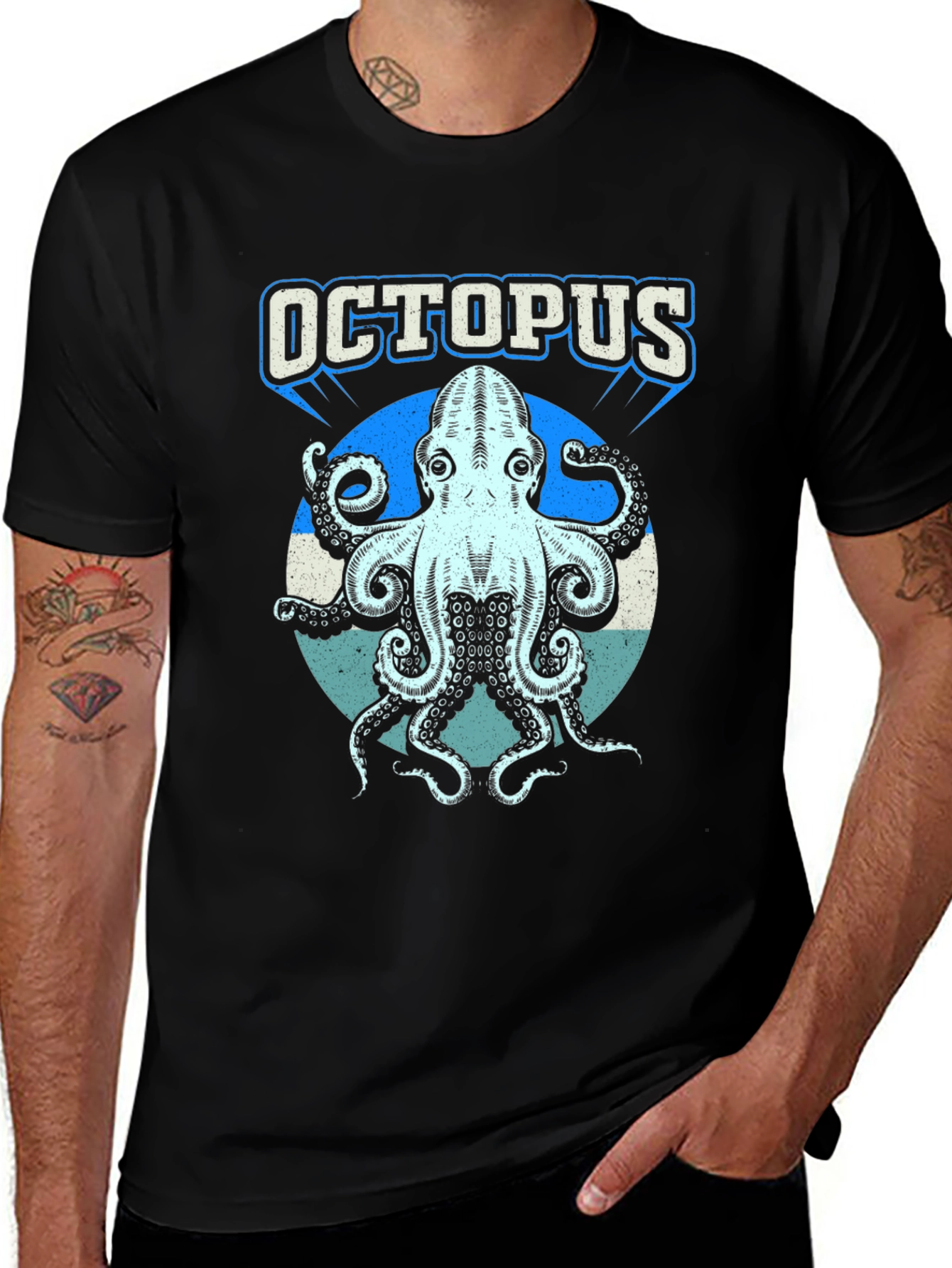 Octopus Graphic T-Shirt - Cool Ocean Creature Tee