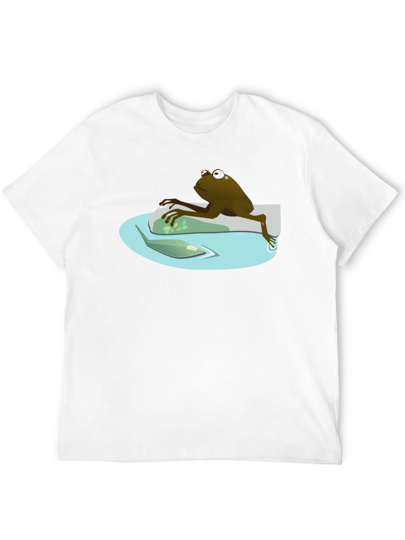 Frog Pond Cartoon Graphic Tee - Mens Black T-Shirt
