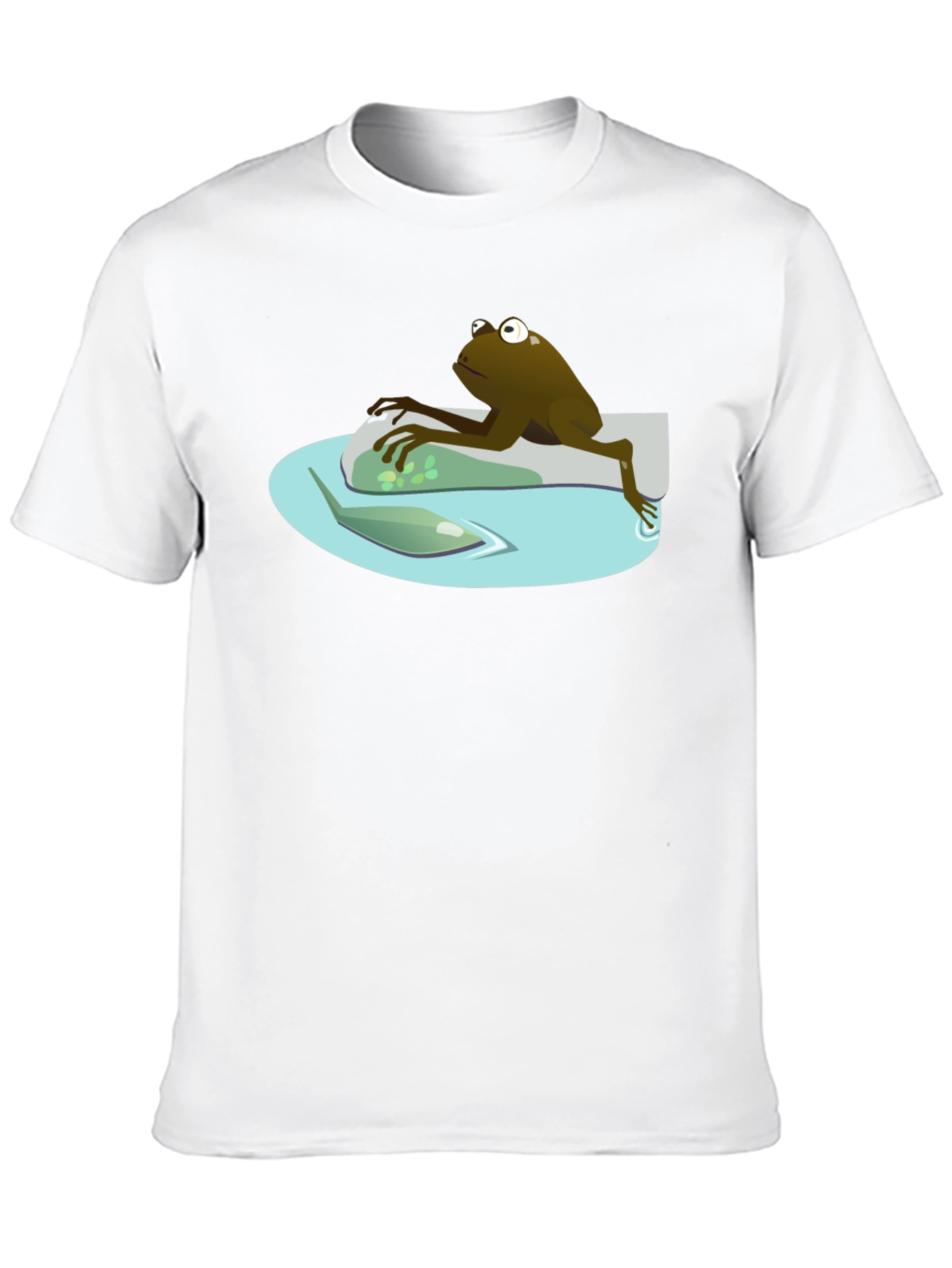 Frog Pond Cartoon Graphic Tee - Mens Black T-Shirt