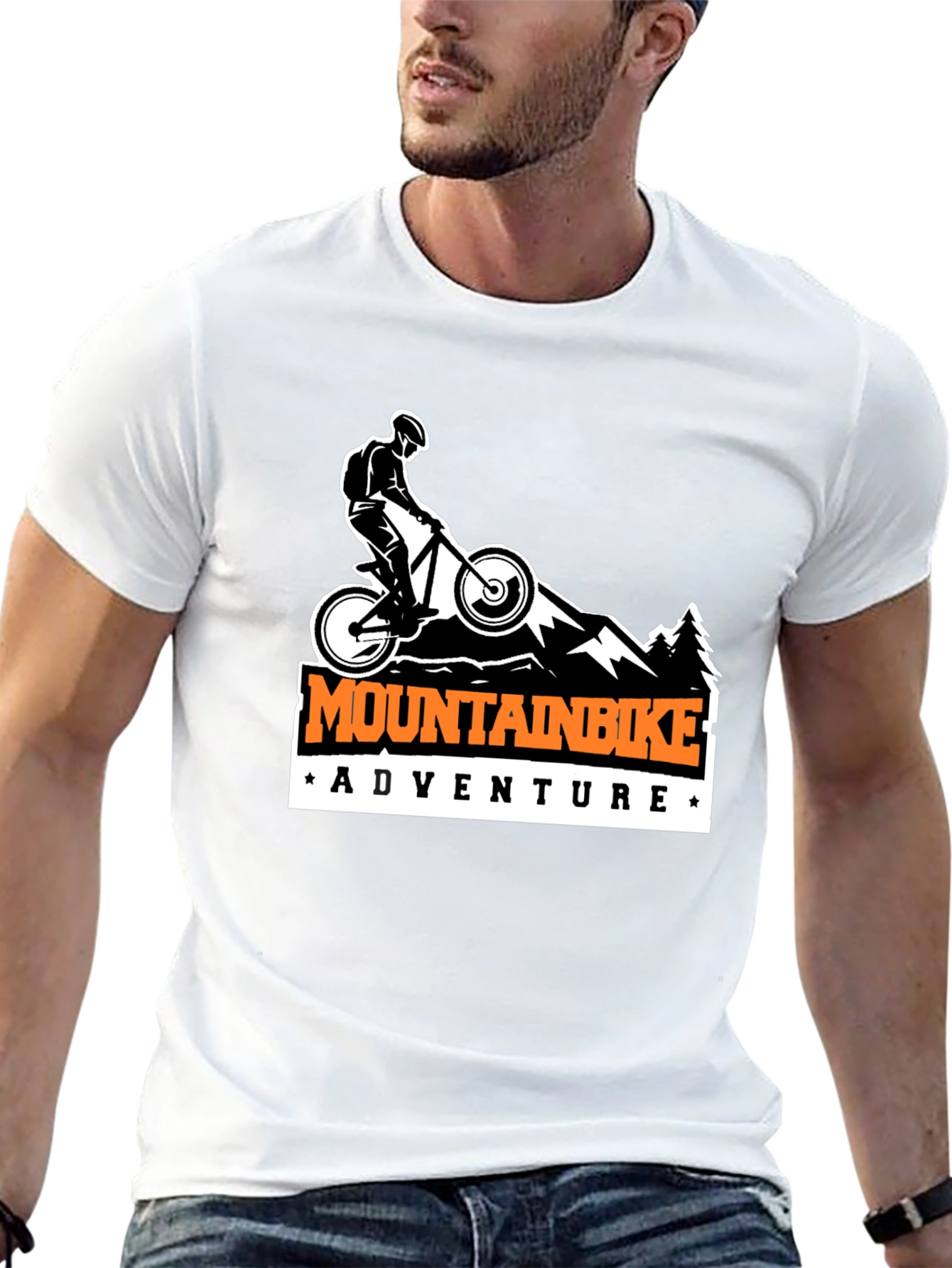 Mountain Bike Adventure T-Shirt - Black