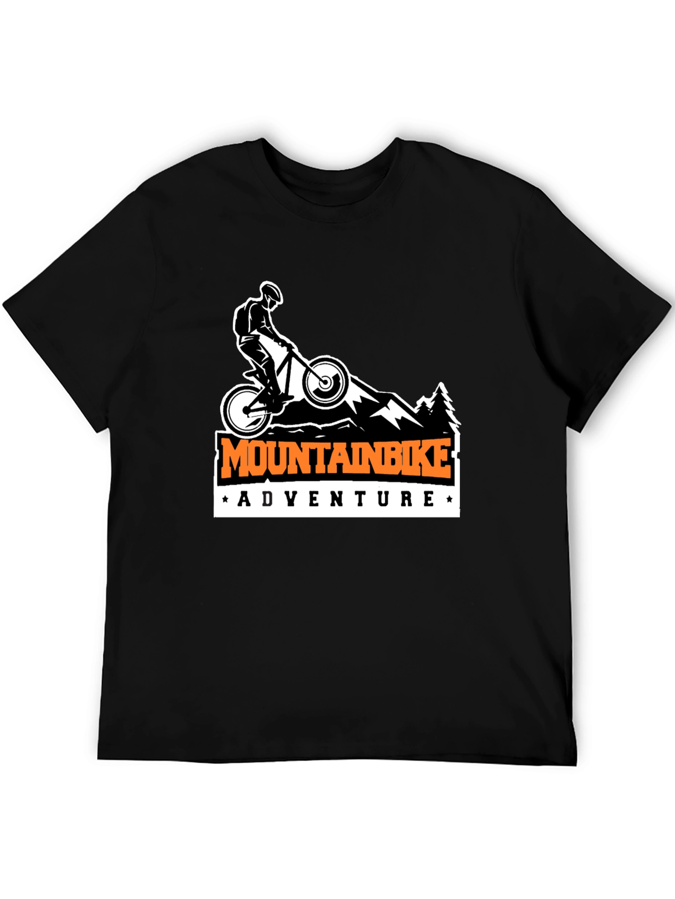 Mountain Bike Adventure T-Shirt - Black