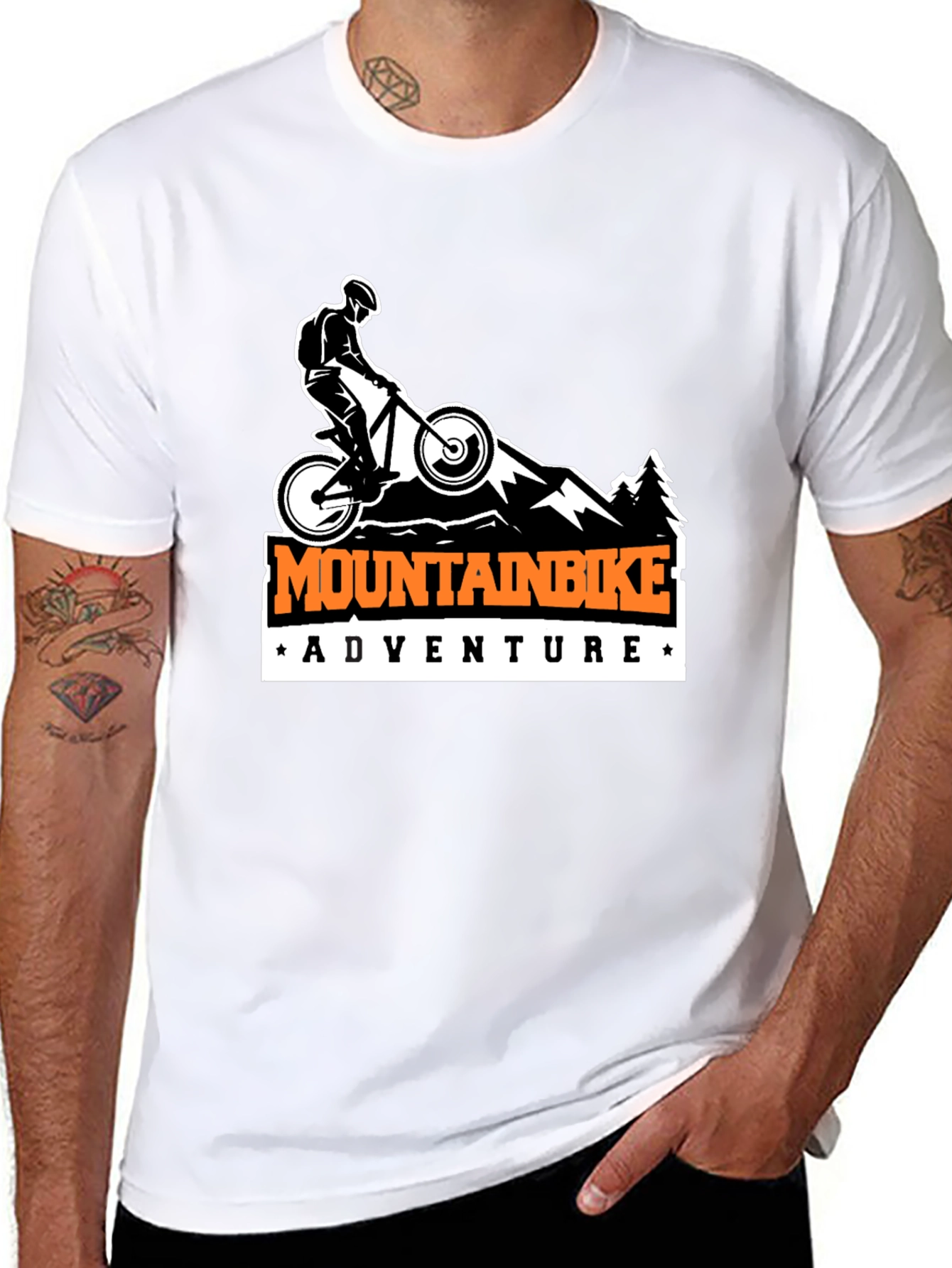 Mountain Bike Adventure T-Shirt - Black