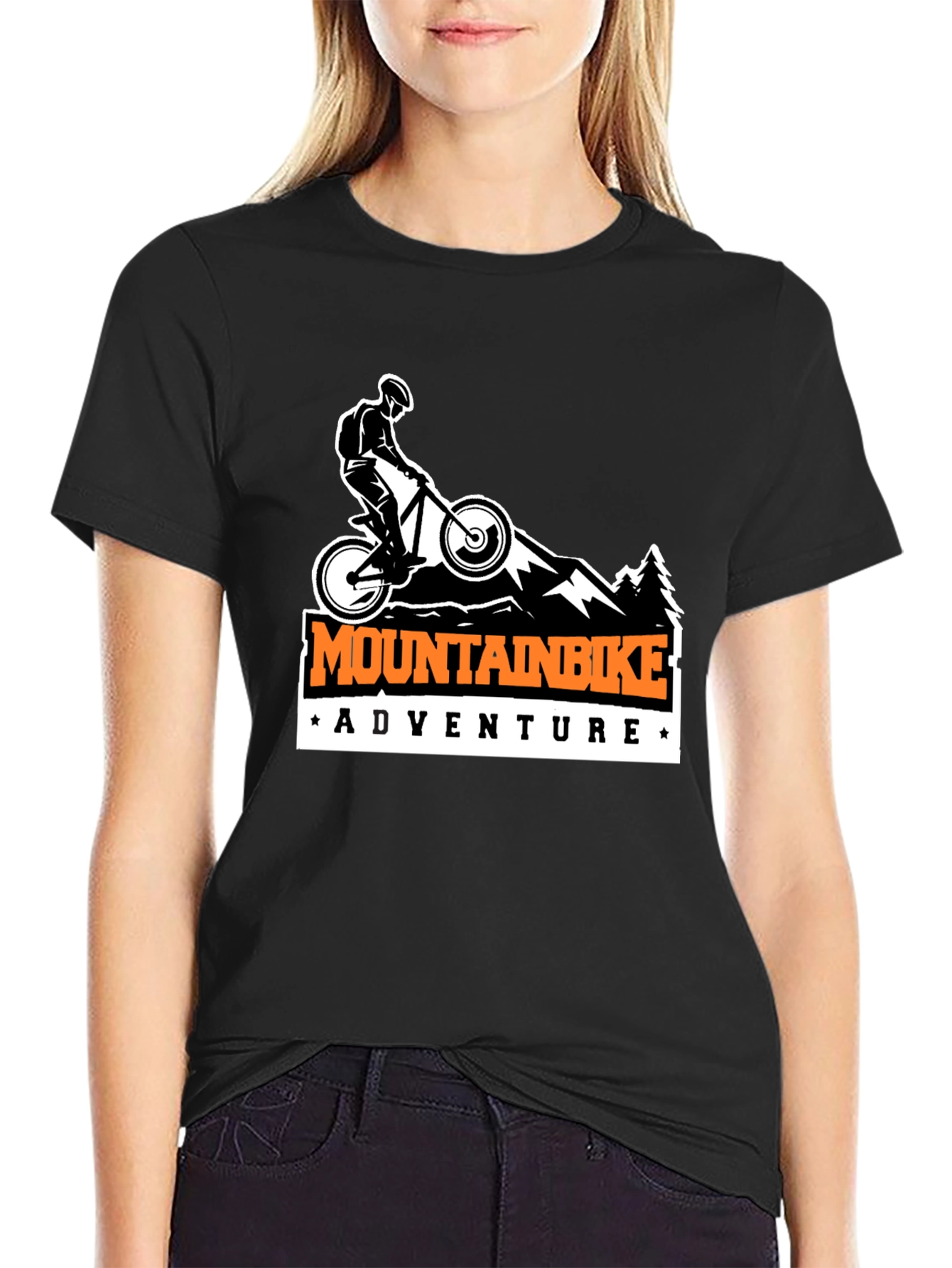 Mountain Bike Adventure T-Shirt - Black