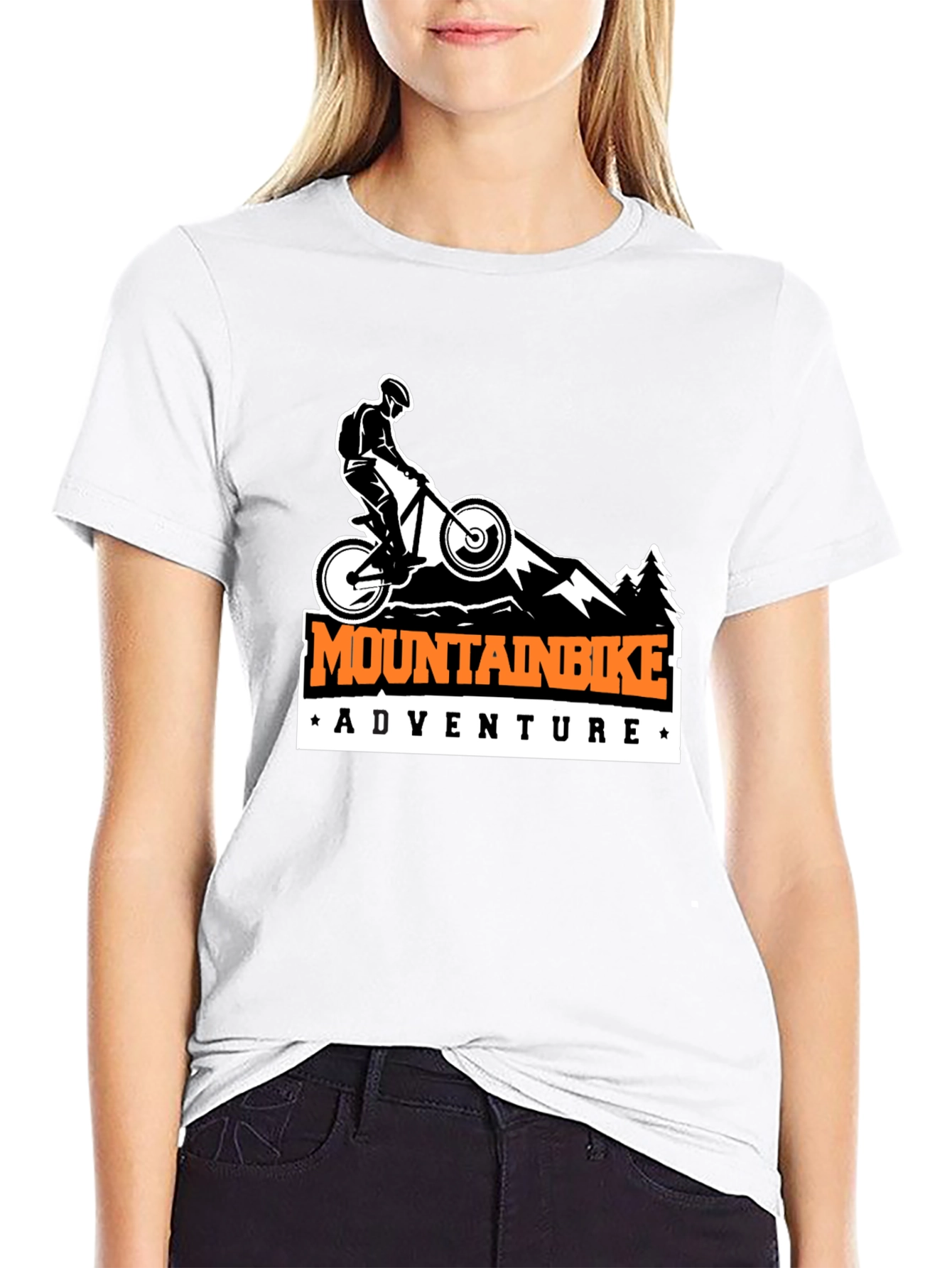 Mountain Bike Adventure T-Shirt - Black