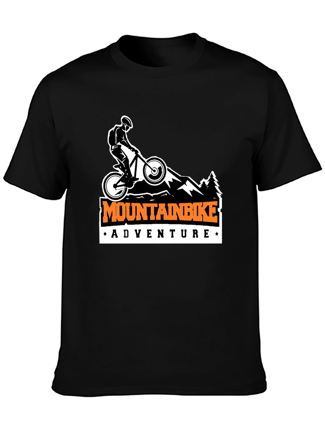 Mountain Bike Adventure T-Shirt - Black