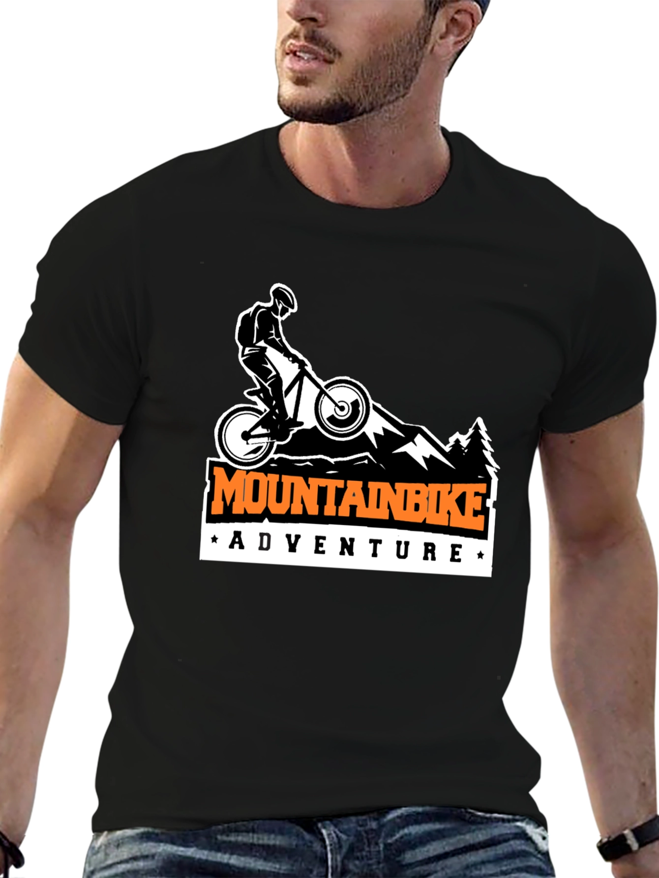 Mountain Bike Adventure T-Shirt - Black