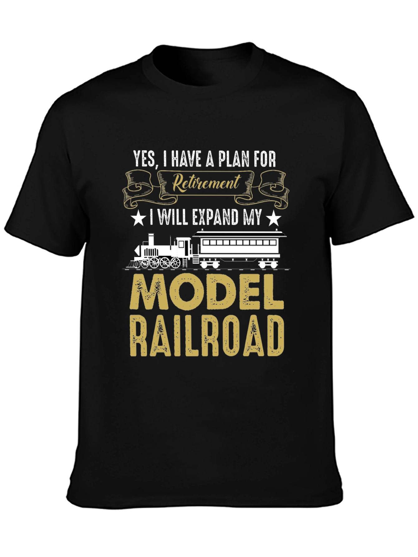 Retirement Model Railroad T-Shirt