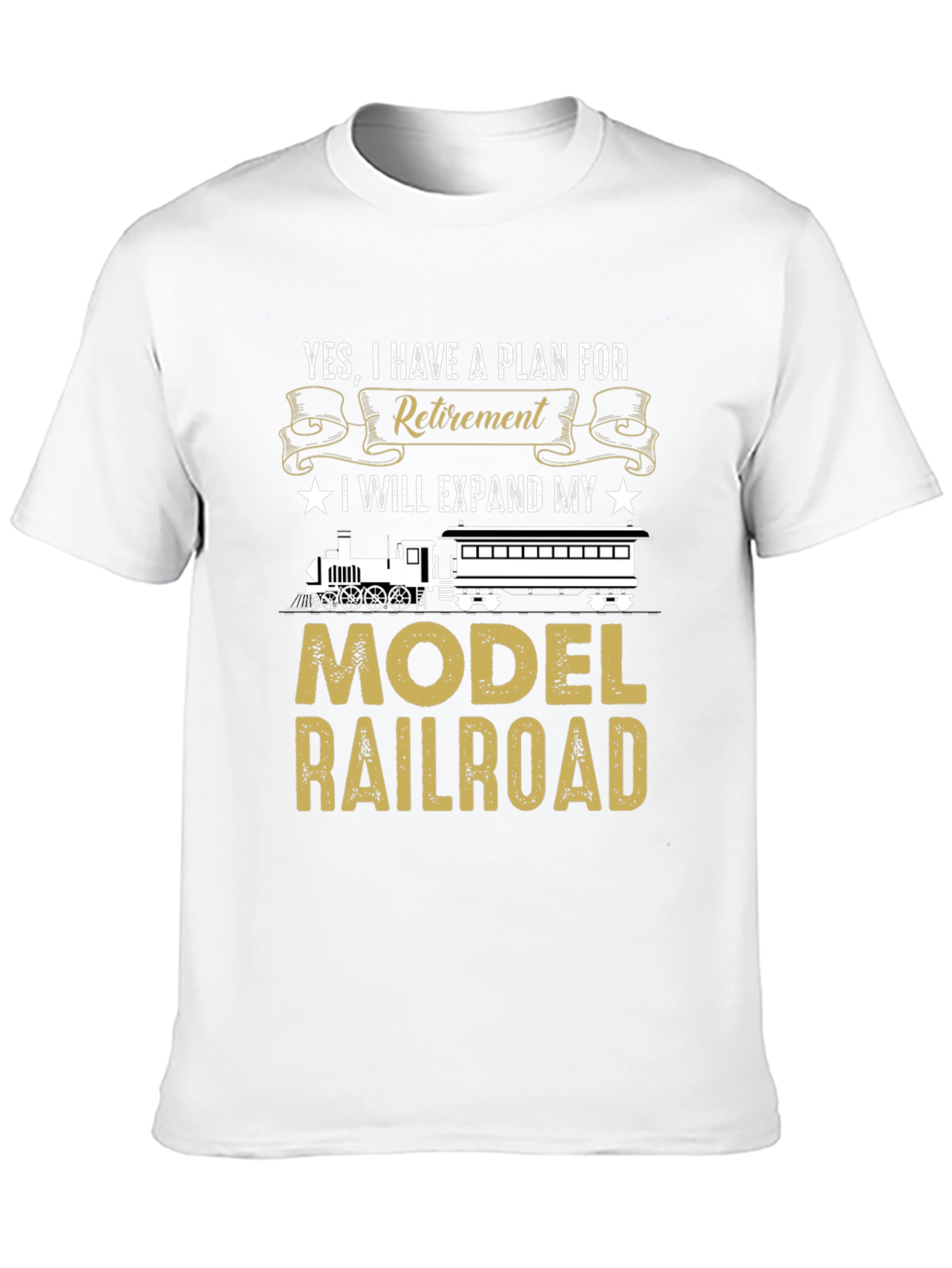 Retirement Model Railroad T-Shirt