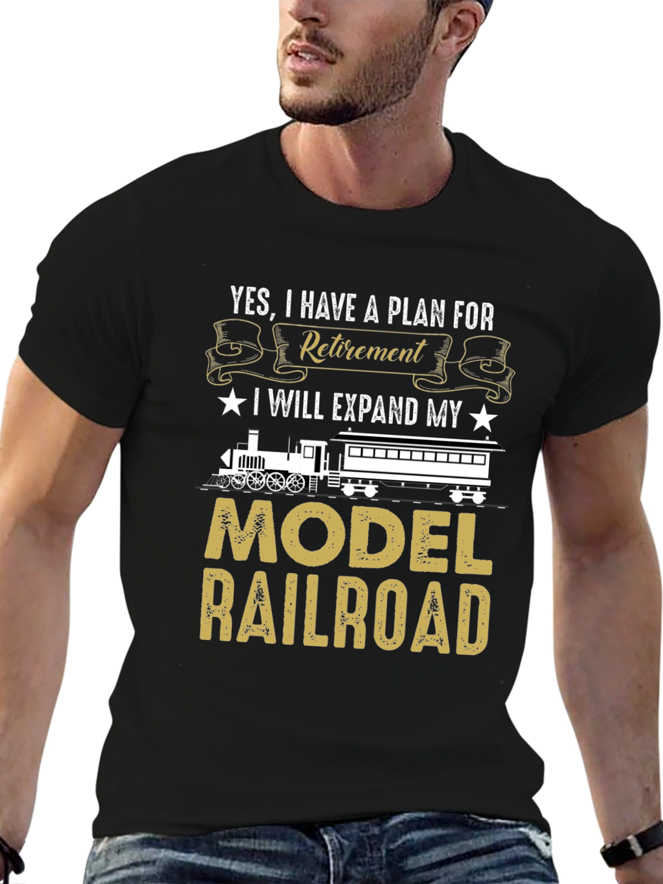 Retirement Model Railroad T-Shirt